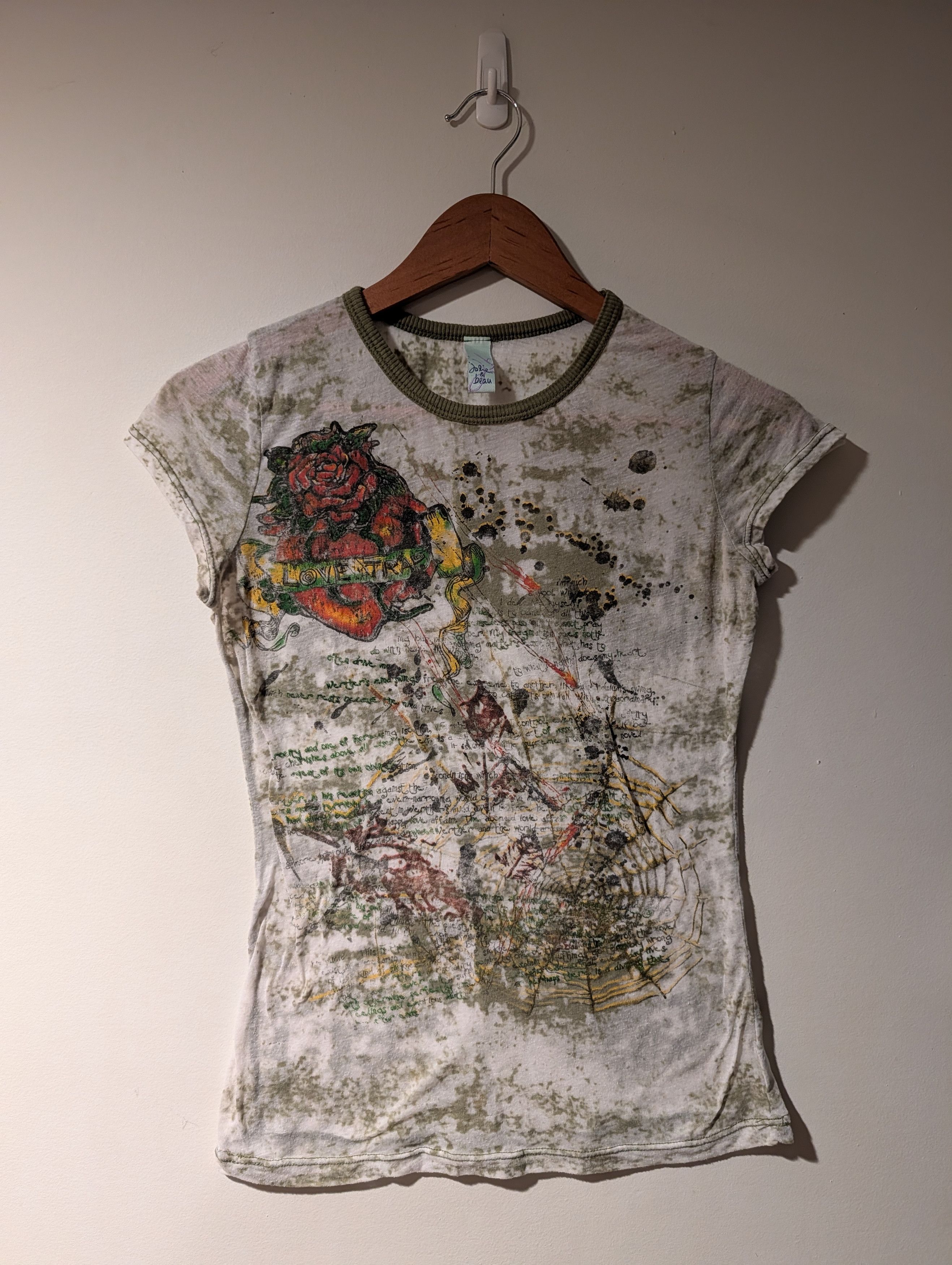 Joie Jolie & Beau Top Women's Small "Love Trap" Rose Fairycore Size S / US 4 / IT 40 - 1 Thumbnail