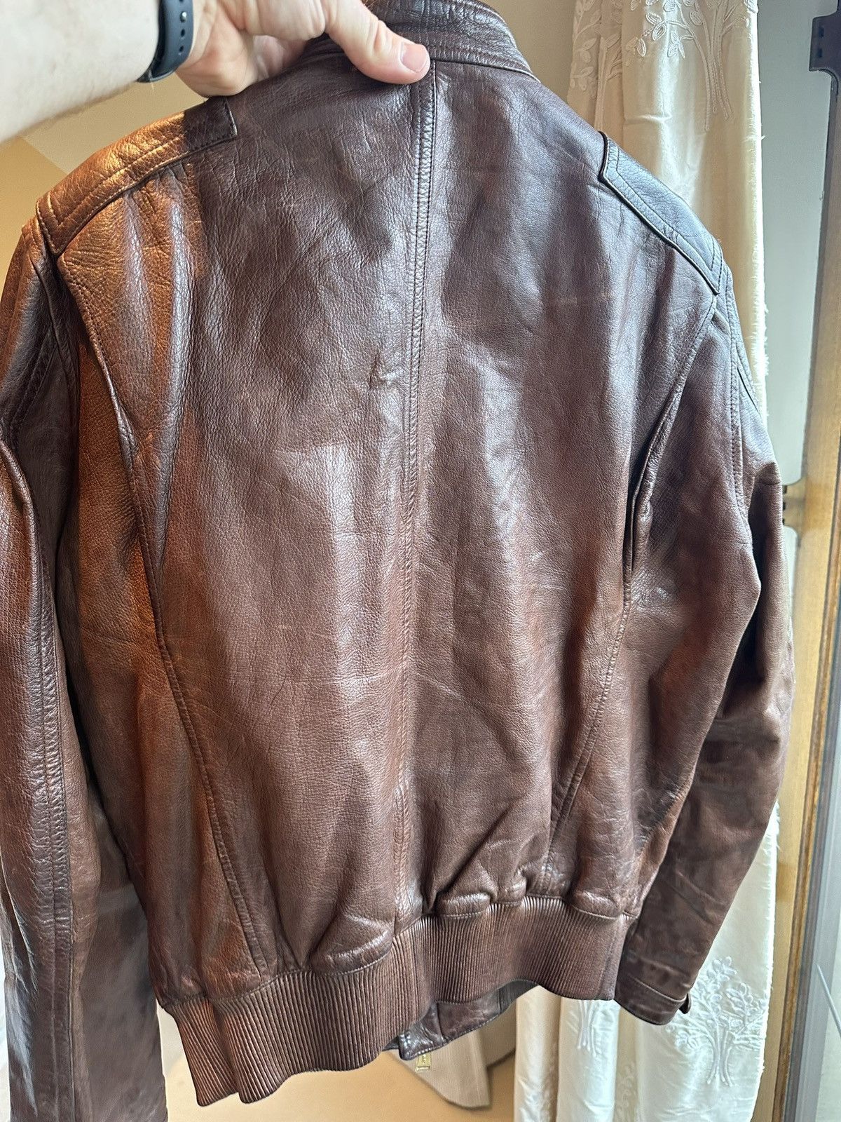 Dsquared2 SS09 Dsquared archive brown leather jacket grail Size US M / EU 48-50 / 2 - 23 Thumbnail
