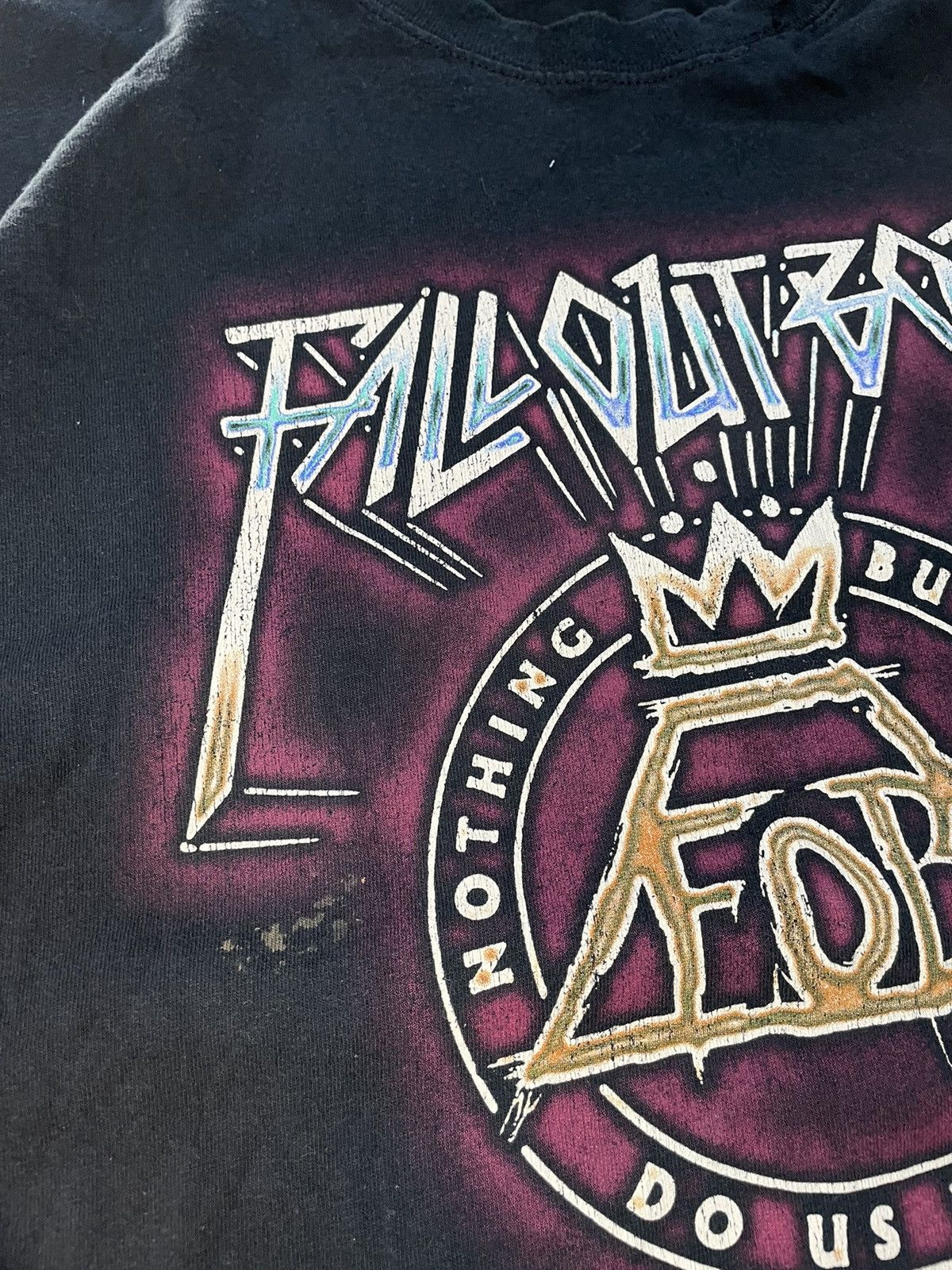 Band Tees Fall Out Boy RARE Saved Latin Tee VNTG 2000s Pop Punk Emo Size US XXL / EU 58 / 5 - 8 Thumbnail