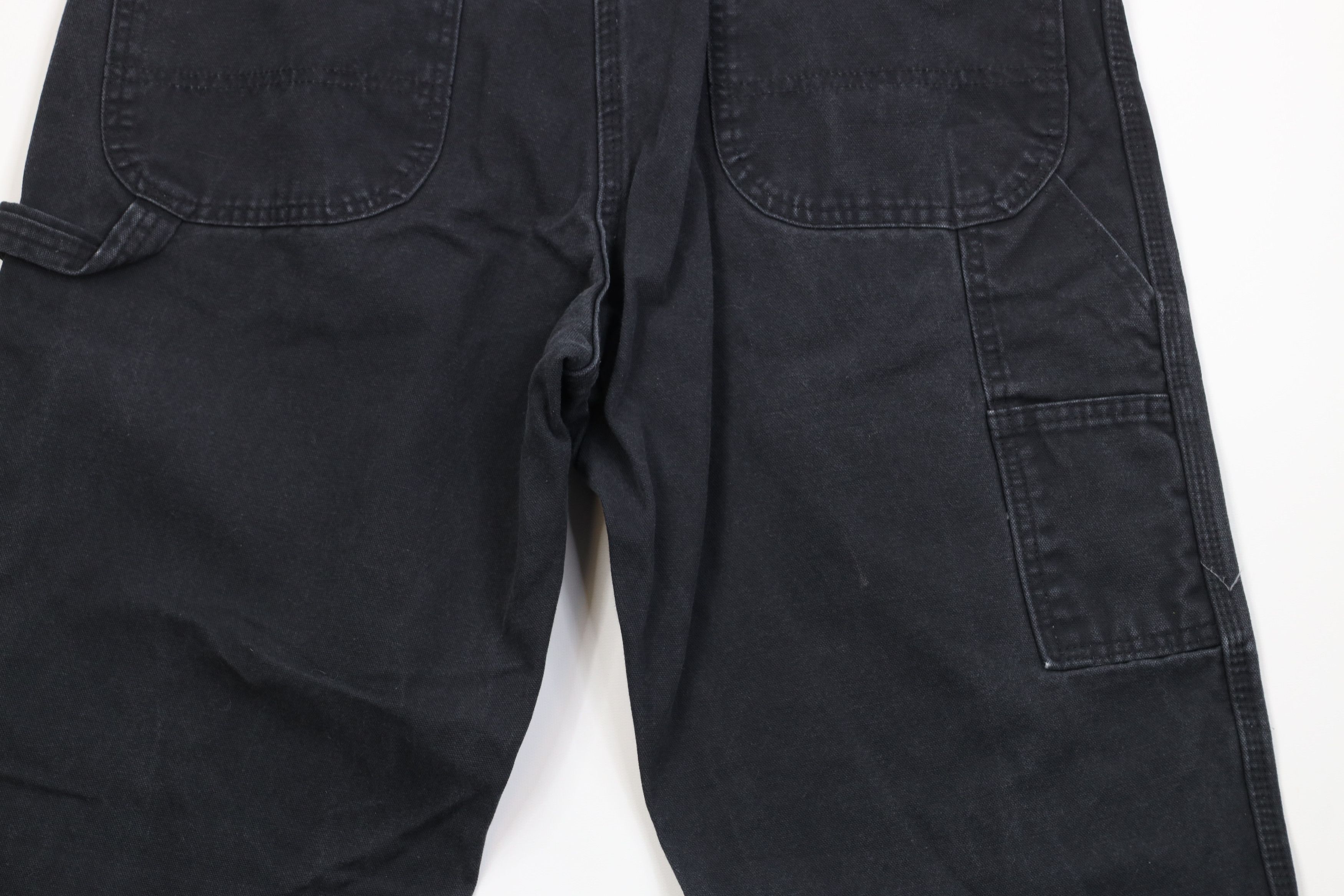 Dickies Vintage 90s Y2K Dickies Heavy Wide Leg Dungaree Pants Black Size US 36 / EU 52 - 13 Thumbnail