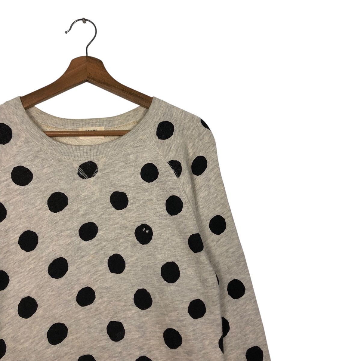 Japanese Brand BEAMS HEART Polka Dot Crewneck Sweatshirt Issey Miyake Size US M / EU 48-50 / 2 - 7 Thumbnail