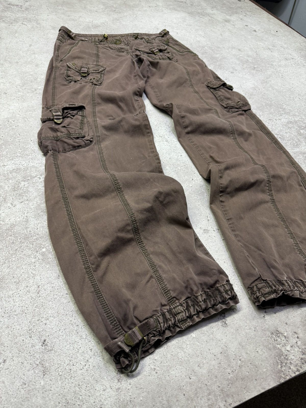 Le Grande Bleu (L.G.B.) Vintage 00s Multi-pocket Faded Pants Size US 30 / EU 46 - 6 Thumbnail