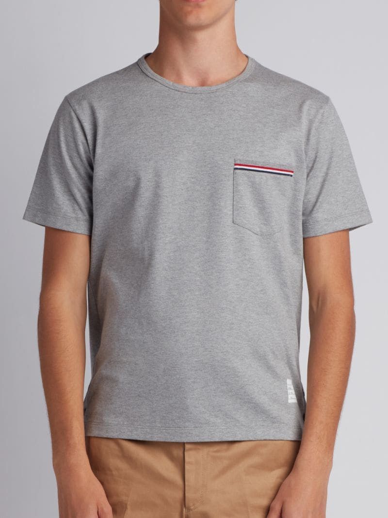 Thom Browne Thom Browne - Chest Pocket Short Sleeve T-Shirt Size US XS / EU 42 / 0 - 14 Thumbnail