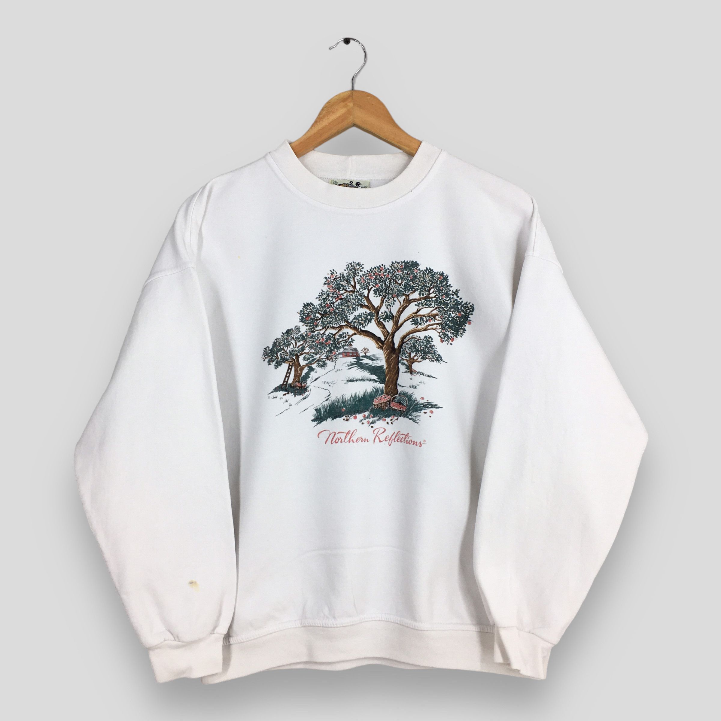 Northern Reflections × Vintage Northern Reflections Apple Big Tree Graphic Sweatshirt S Size US S / EU 44-46 / 1 - 1 Thumbnail