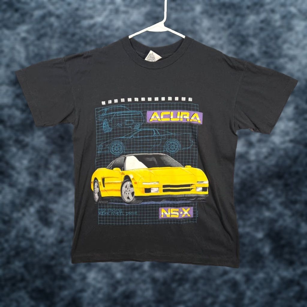 Vintage SSI Vintage 90s Acura NSX Racing Car Graphic T-Shirt Black Large Mens XXL? Size US L / EU 52-54 / 3 - 1 Thumbnail