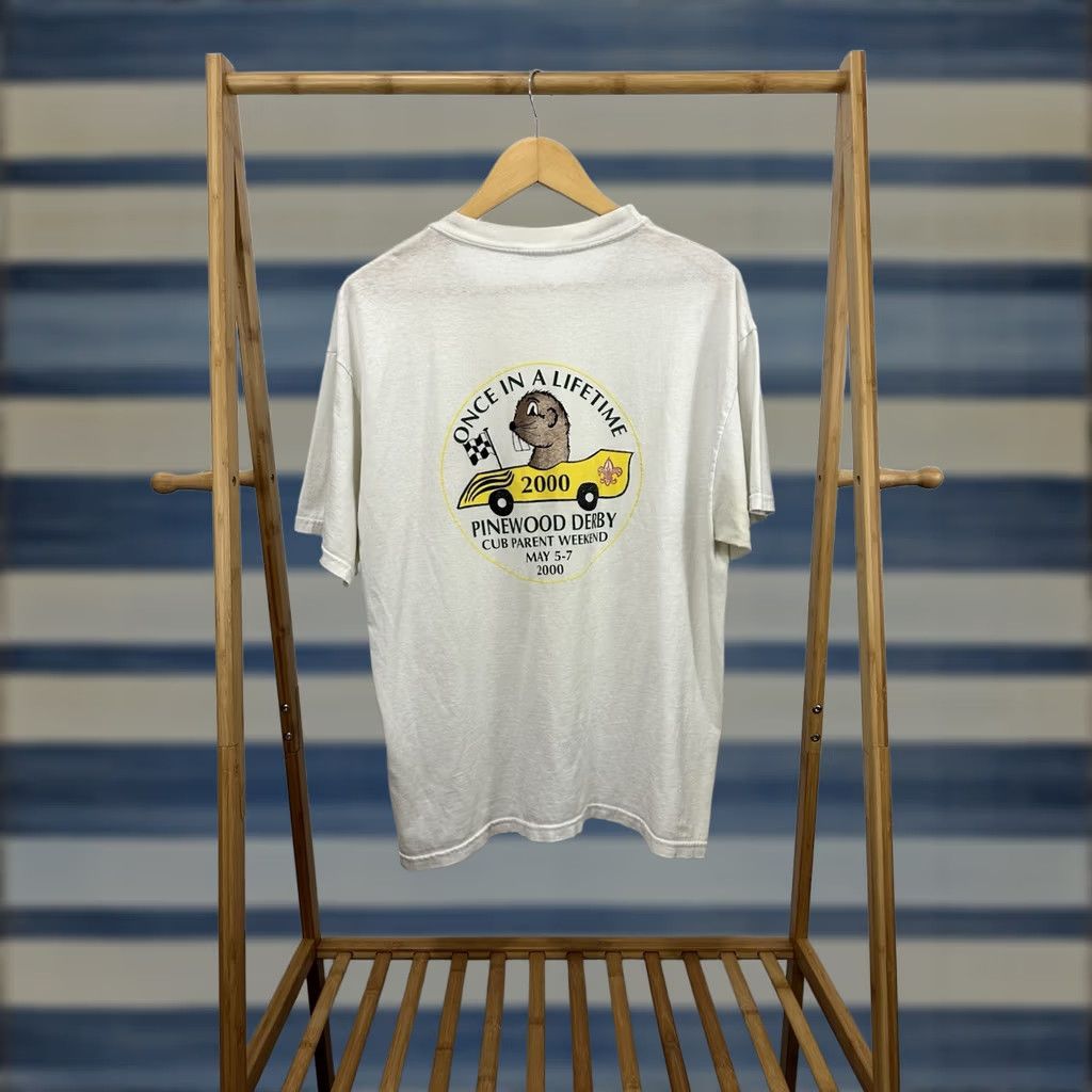 Vintage VINTAGE BSA Pinewood Derby T-Shirt XL WIP Workwear Burnout Worn Thin Distressed Grunge Mens Size US XL / EU 56 / 4 - 1 Thumbnail