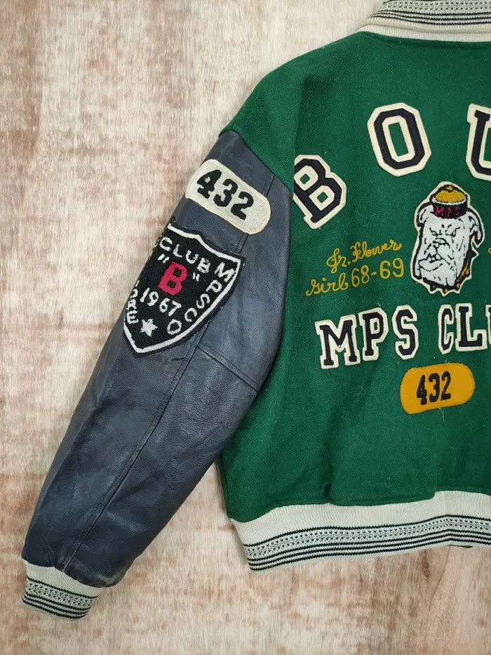 Vintage BOUZ MPS Club varsity wool leather vintage jacket #4094DLAL Size US M / EU 48-50 / 2 - 6 Thumbnail