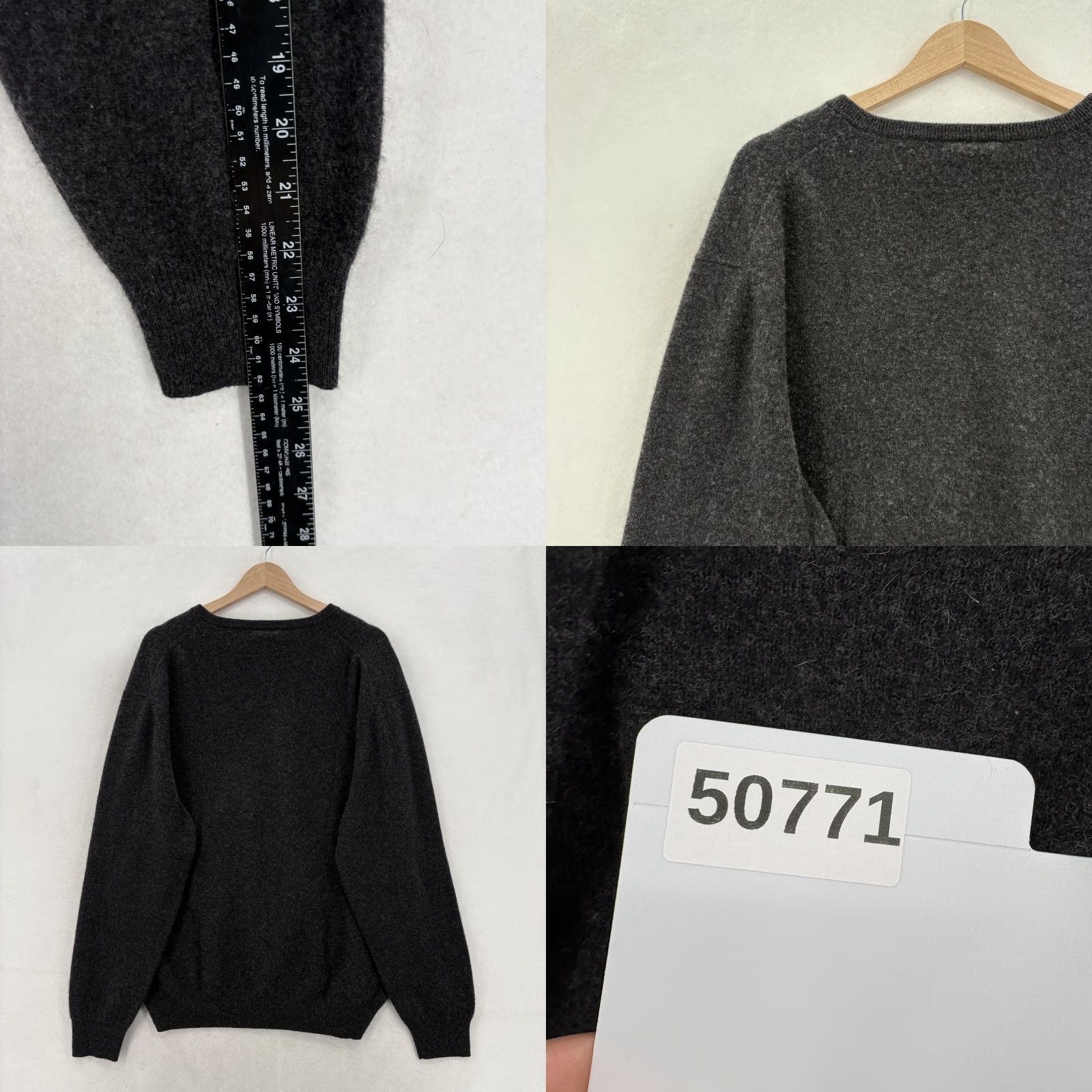 Jos. A. Bank Jos. A. Bank Sweater Mens XL Gray 100% Cashmere V Neck Knit Pullover Soft Preppy Size US XL / EU 56 / 4 - 8 Thumbnail
