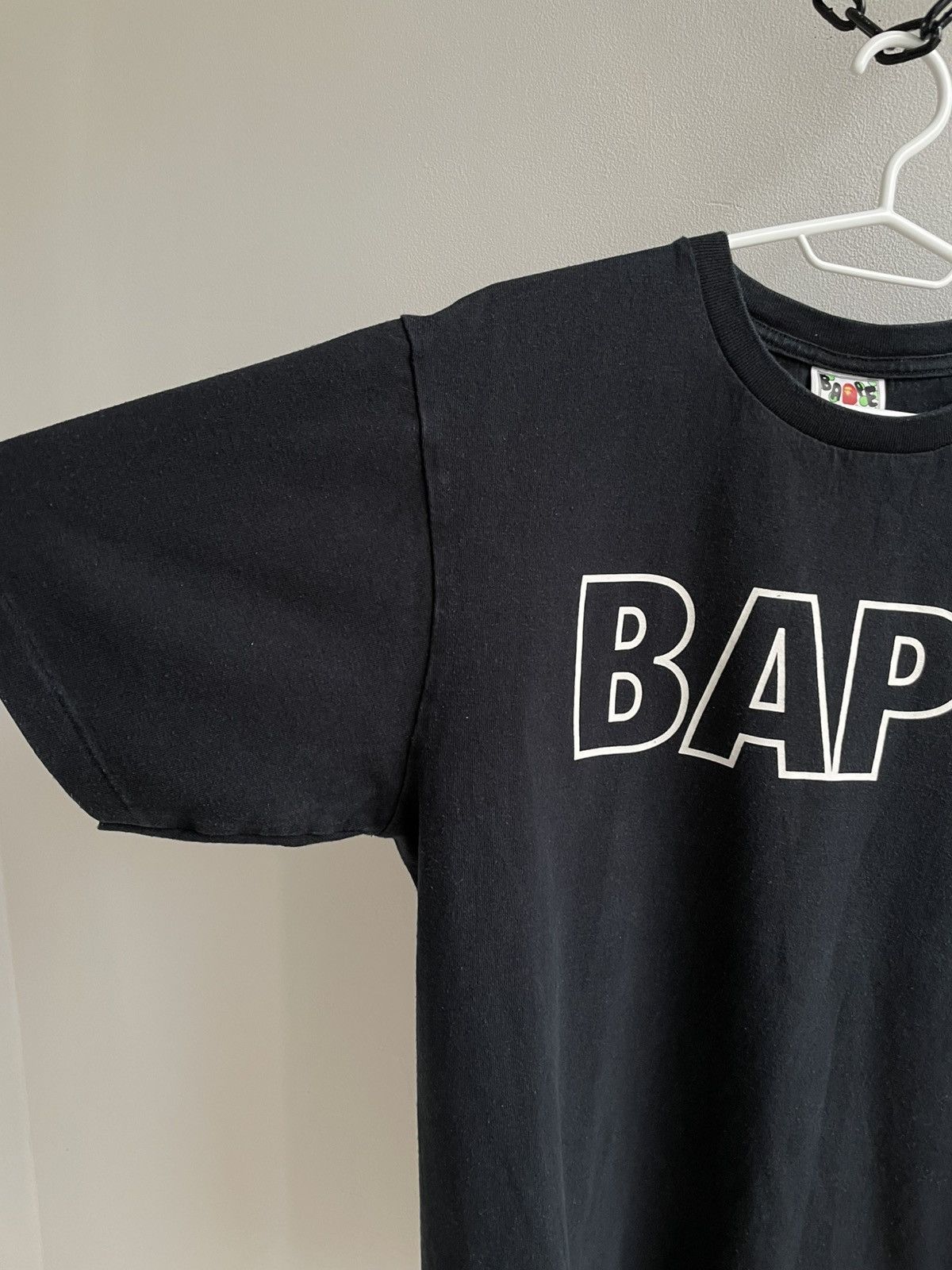 Bape Bape A Bathing Ape Black Big Logo Classic T-shirt Tee Luxury Size US M / EU 48-50 / 2 - 3 Thumbnail
