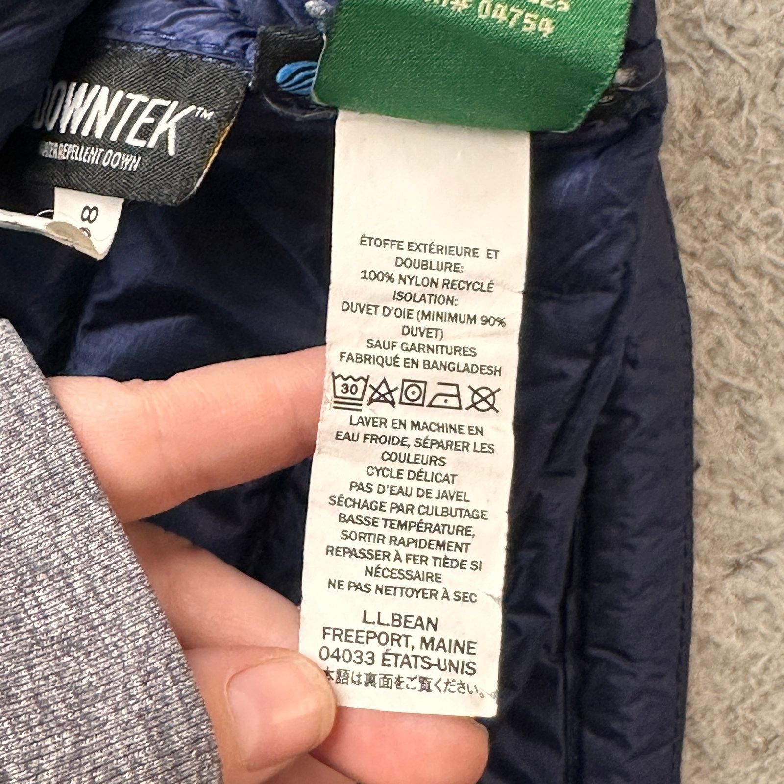 L.L. Bean LL Bean 507554 Ultralight 850 Down Jacket Mens XXL Navy Blue Size US XXL / EU 58 / 5 - 12 Thumbnail