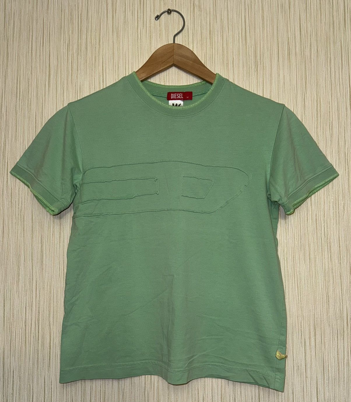 Diesel × Vintage Vintage Y2K Diesel big D logo tee Size M / US 6-8 / IT 42-44 - 1 Thumbnail