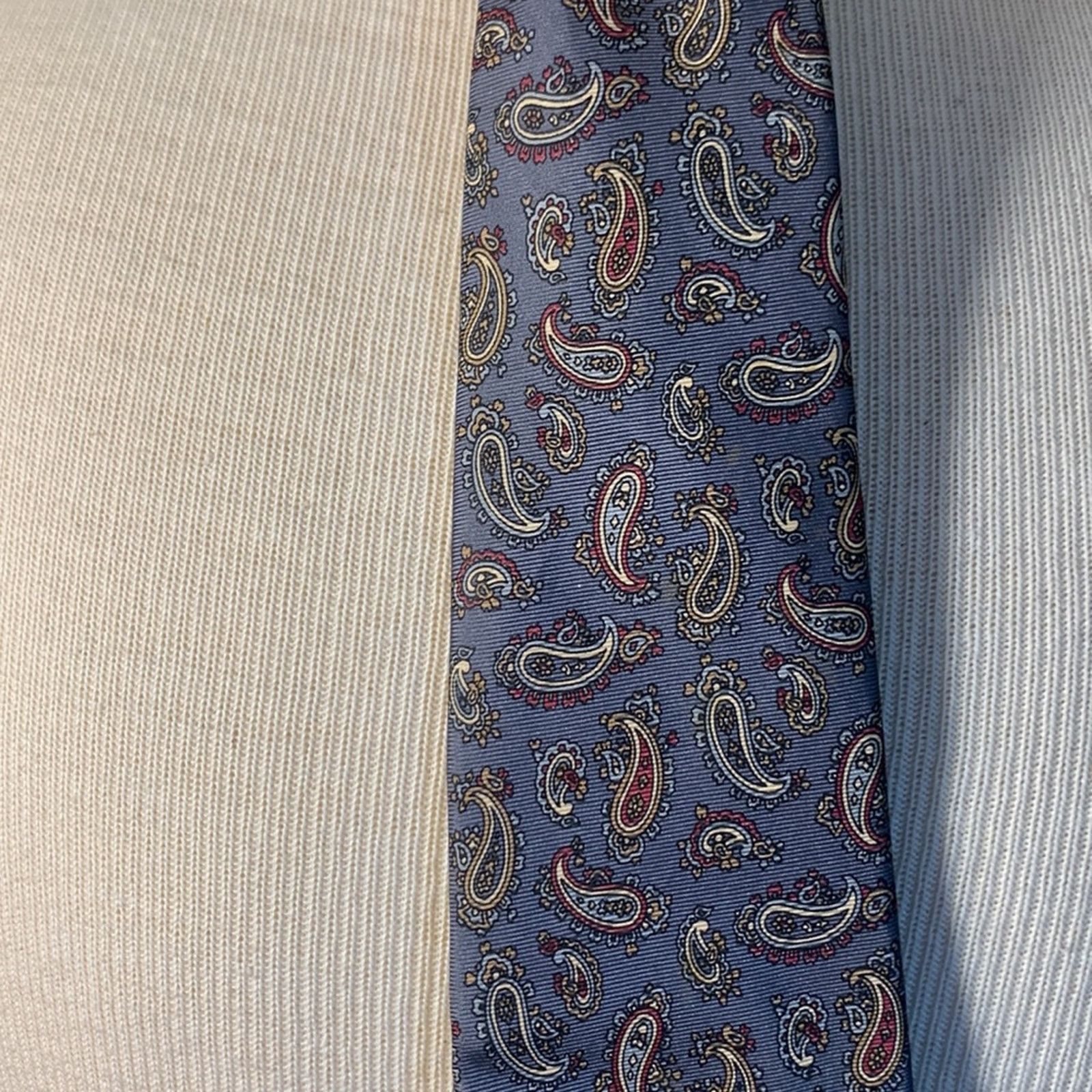 Dior CHRISTIAN DIOR 100% SILK PAISLEY NECKTIE Size ONE SIZE - 8 Thumbnail