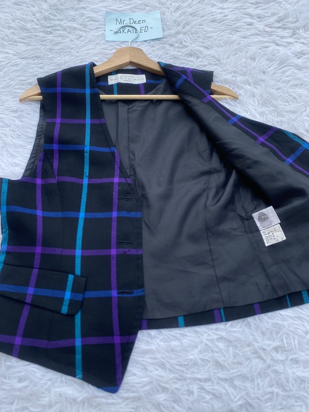 Balenciaga Rare Vintage 90s Balenciaga Checkered Vest Size US S / EU 44-46 / 1 - 12 Thumbnail