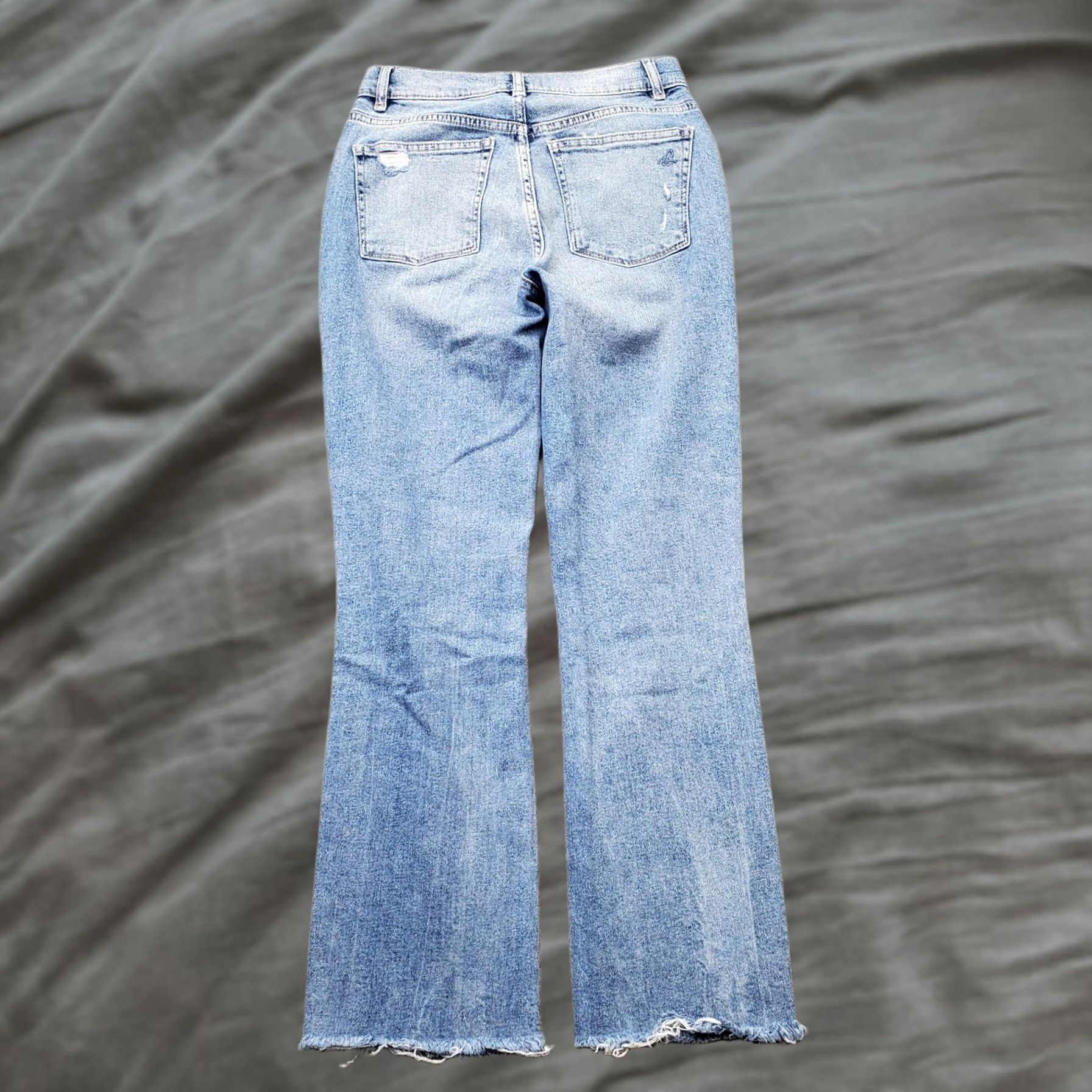 DL1961 VINTAGE DL1961 Jeans Womens 24 Blue Distressed High Rise Patti Straight Leg Size 42" / US 20 - 1 Thumbnail