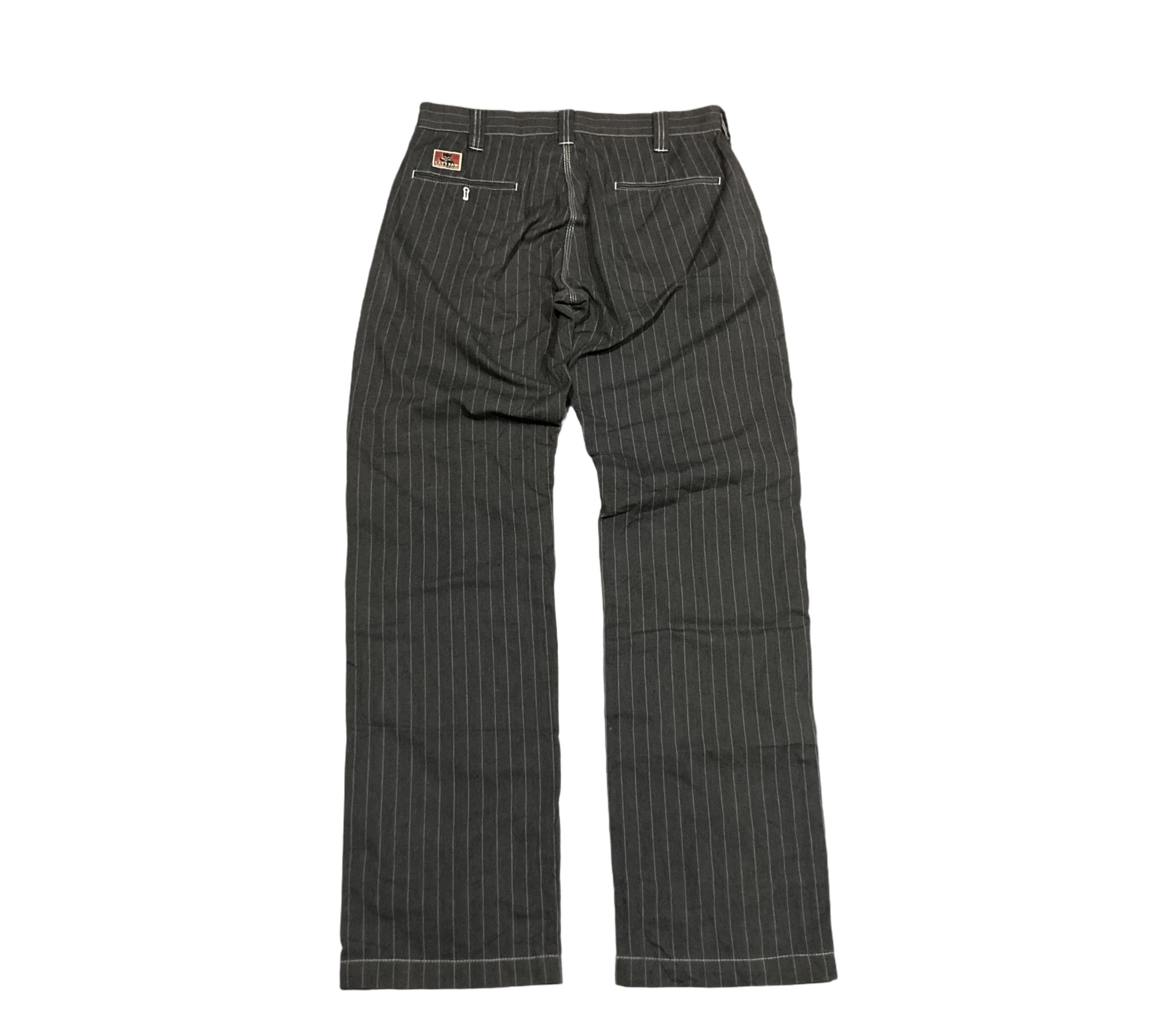 Japanese Brand × Sugar Cane × Toyo Enterprises Cat's Paw by Toyo Ent Striped Workers Pant Size US 32 / EU 48 - 2 Thumbnail
