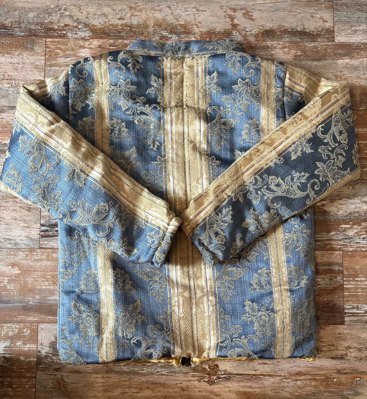 Handmade × Vintage Gold Satin Liner Jacket Size US M / EU 48-50 / 2 - 2 Thumbnail