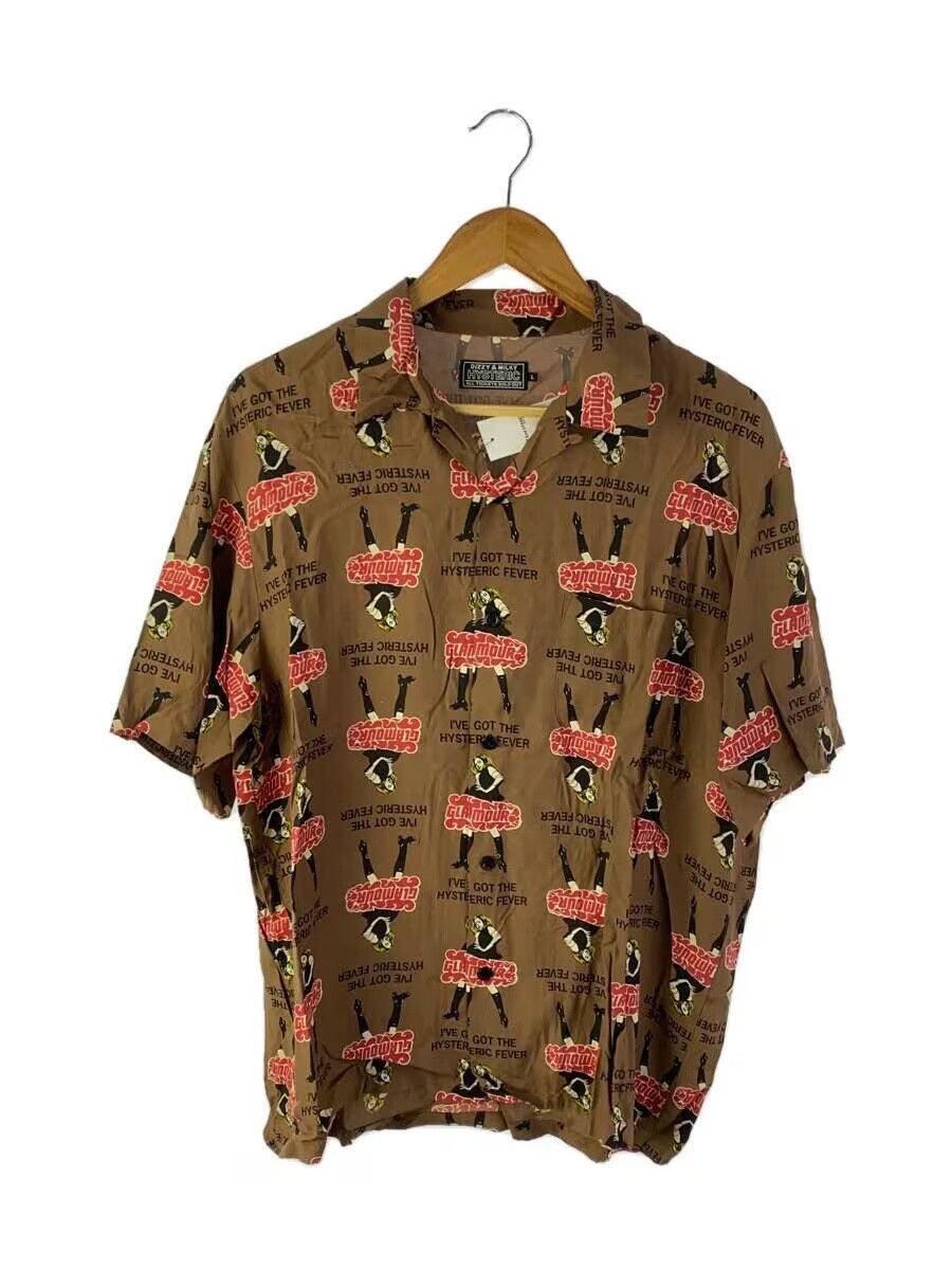 Hysteric Glamour Hysteric Glamour Rayon Short Sleeve Shirt Brown Size US L / EU 52-54 / 3 - 1 Thumbnail