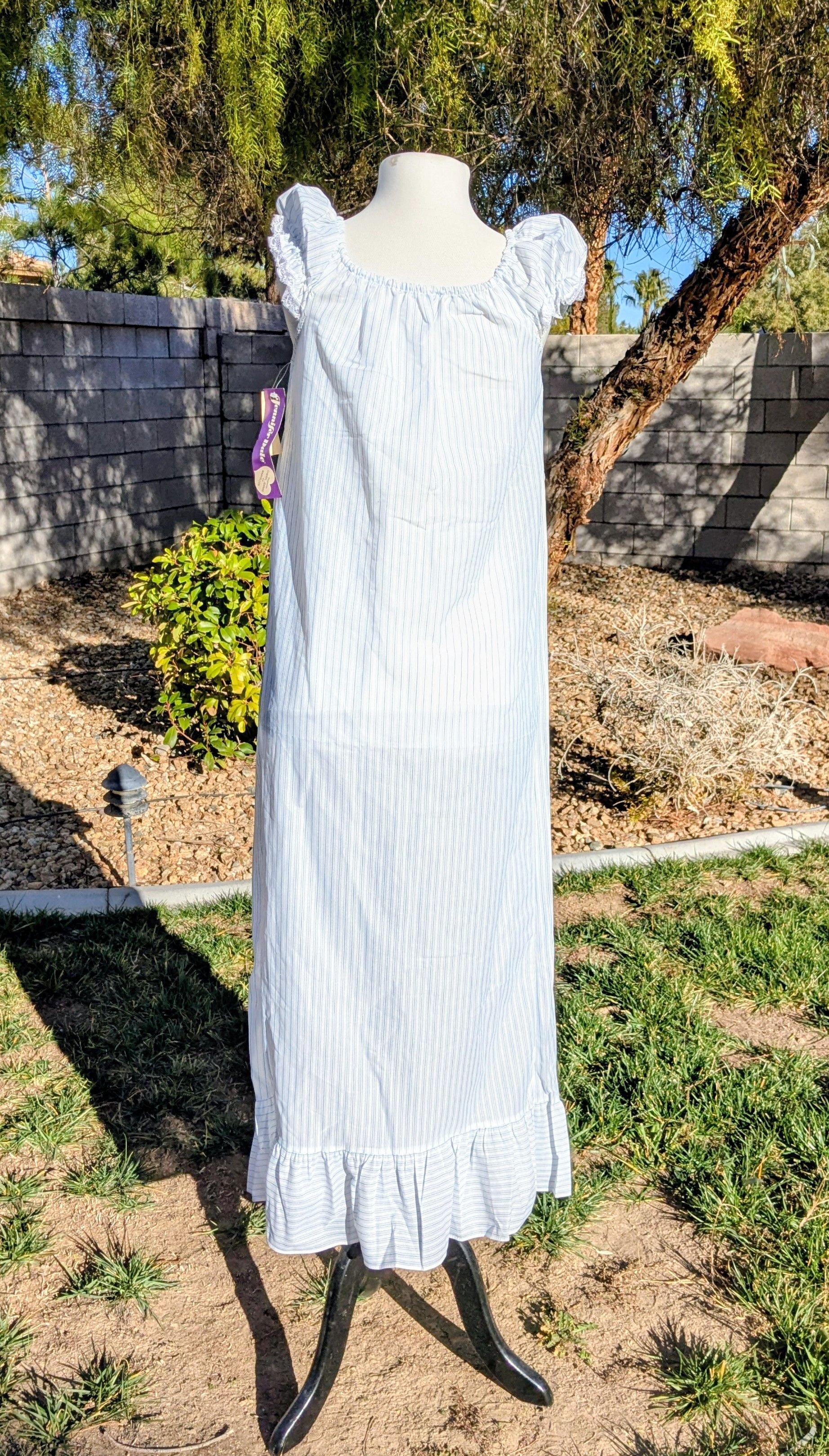 Vintage Vintage Jennifer Dale USA Made Nightgown Dress Lace Trim Size S / US 4 / IT 40 - 3 Thumbnail