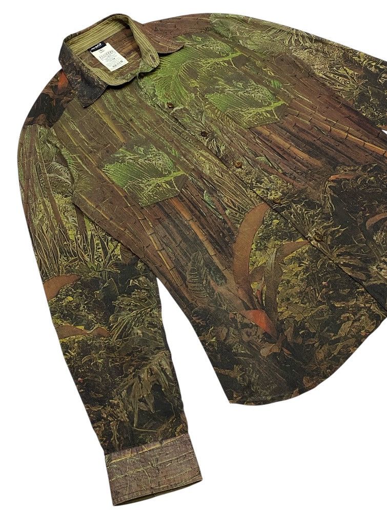 Vintage 90s D&G Safari Print Paper Thin Button Ups Shirt