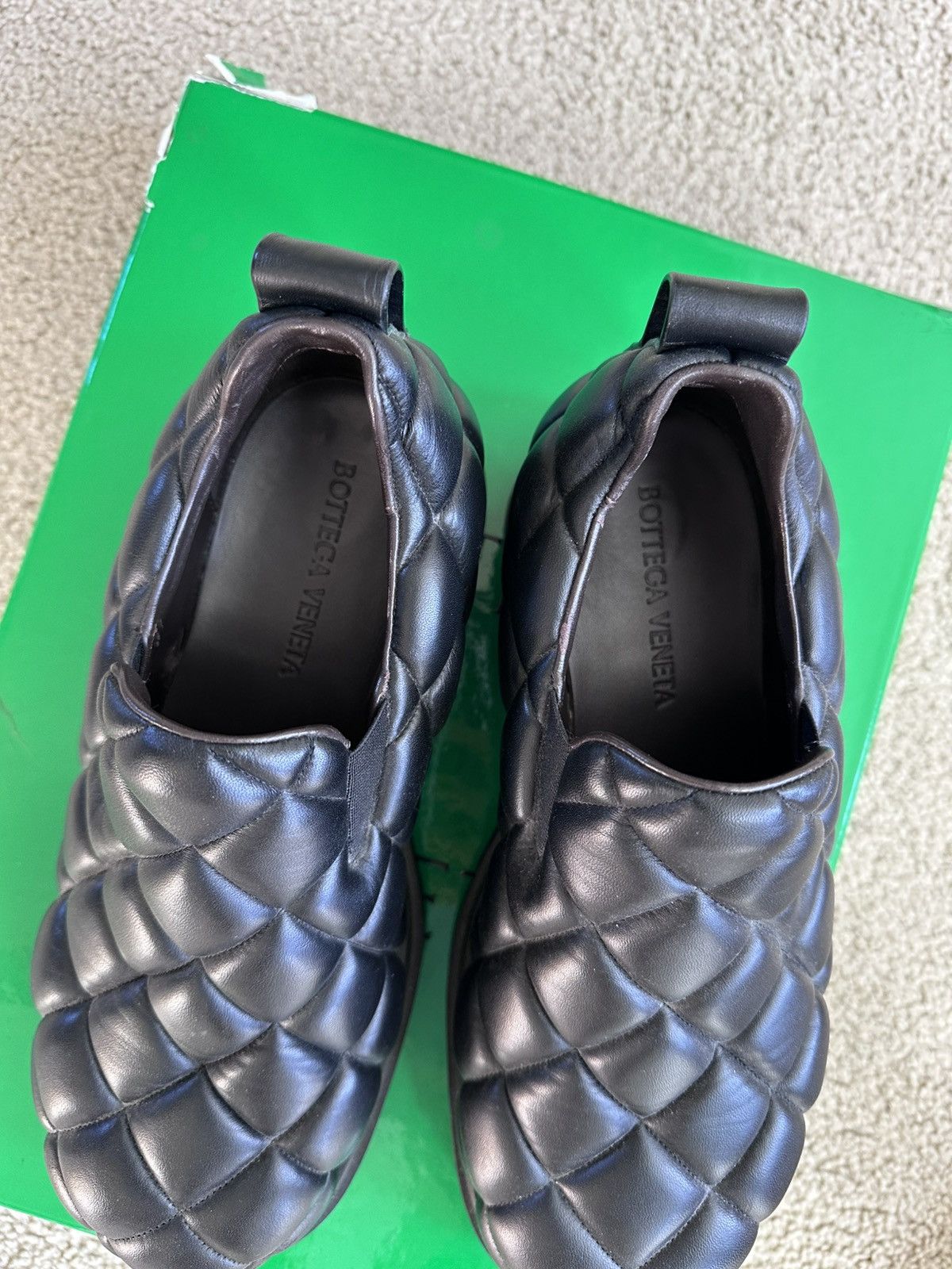 Bottega Veneta Bottega Veneta Quilted Slip-On Shoes in Black Size 41 Size US 8 / EU 41 - 6 Thumbnail