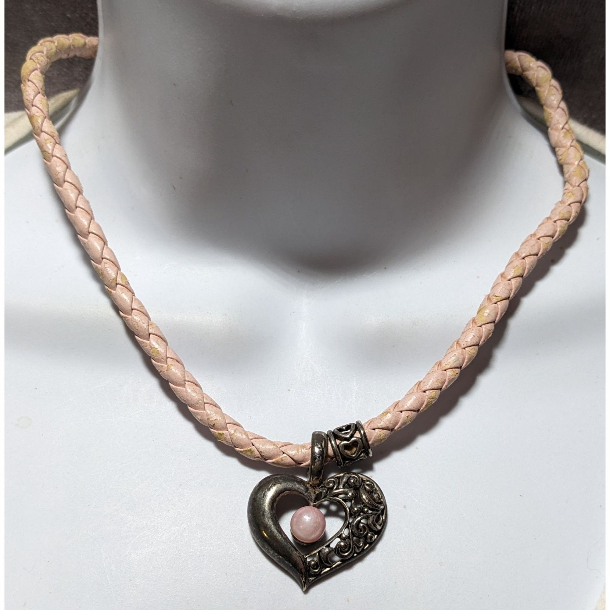 Other Pink Pearl Heart Necklace Size ONE SIZE - 5 Thumbnail