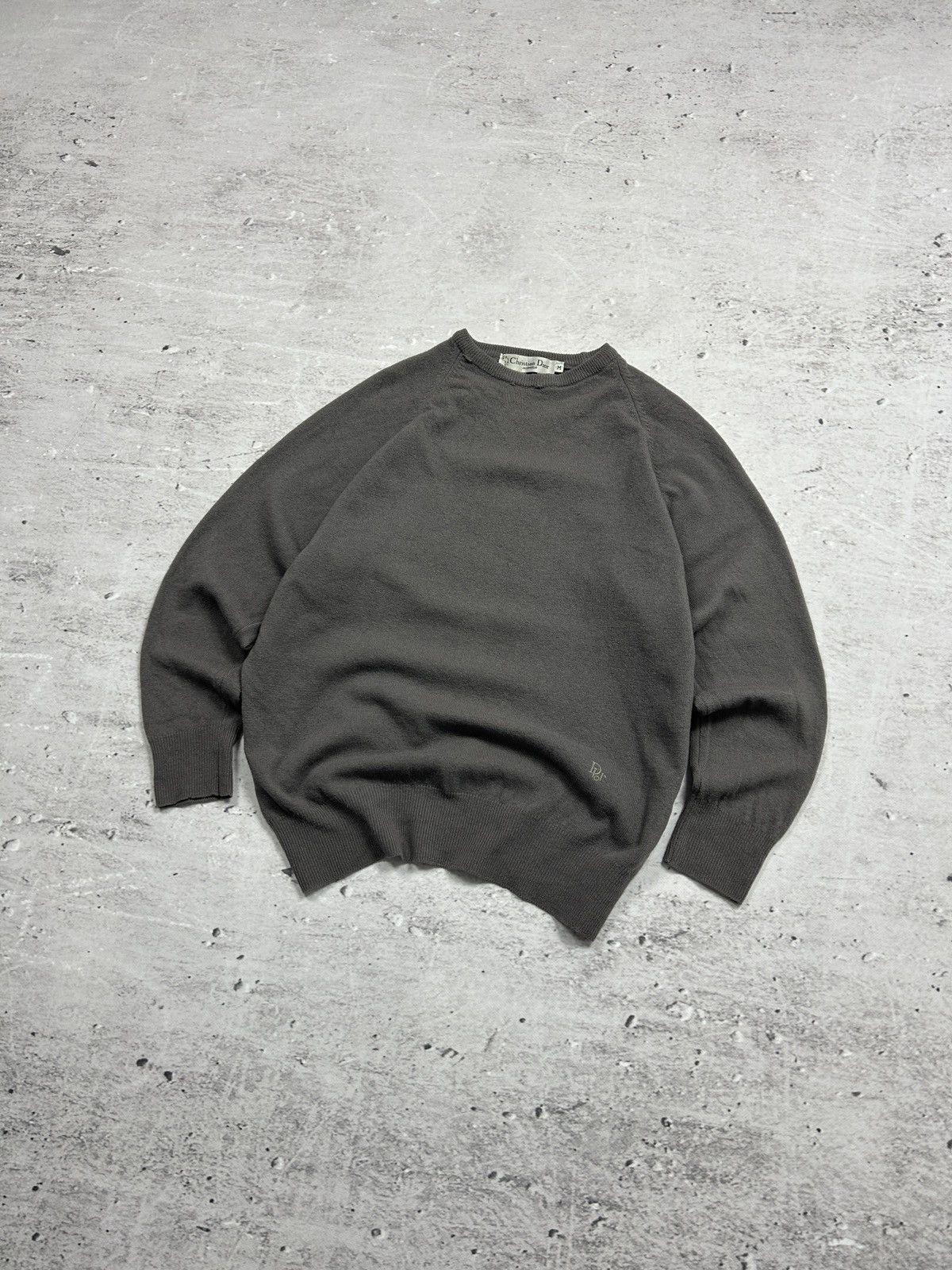 Dior 💥Vintage Christian Dior Wool Grey Sweater 90s Og Small Logo💥 Size US M / EU 48-50 / 2 - 2 Thumbnail
