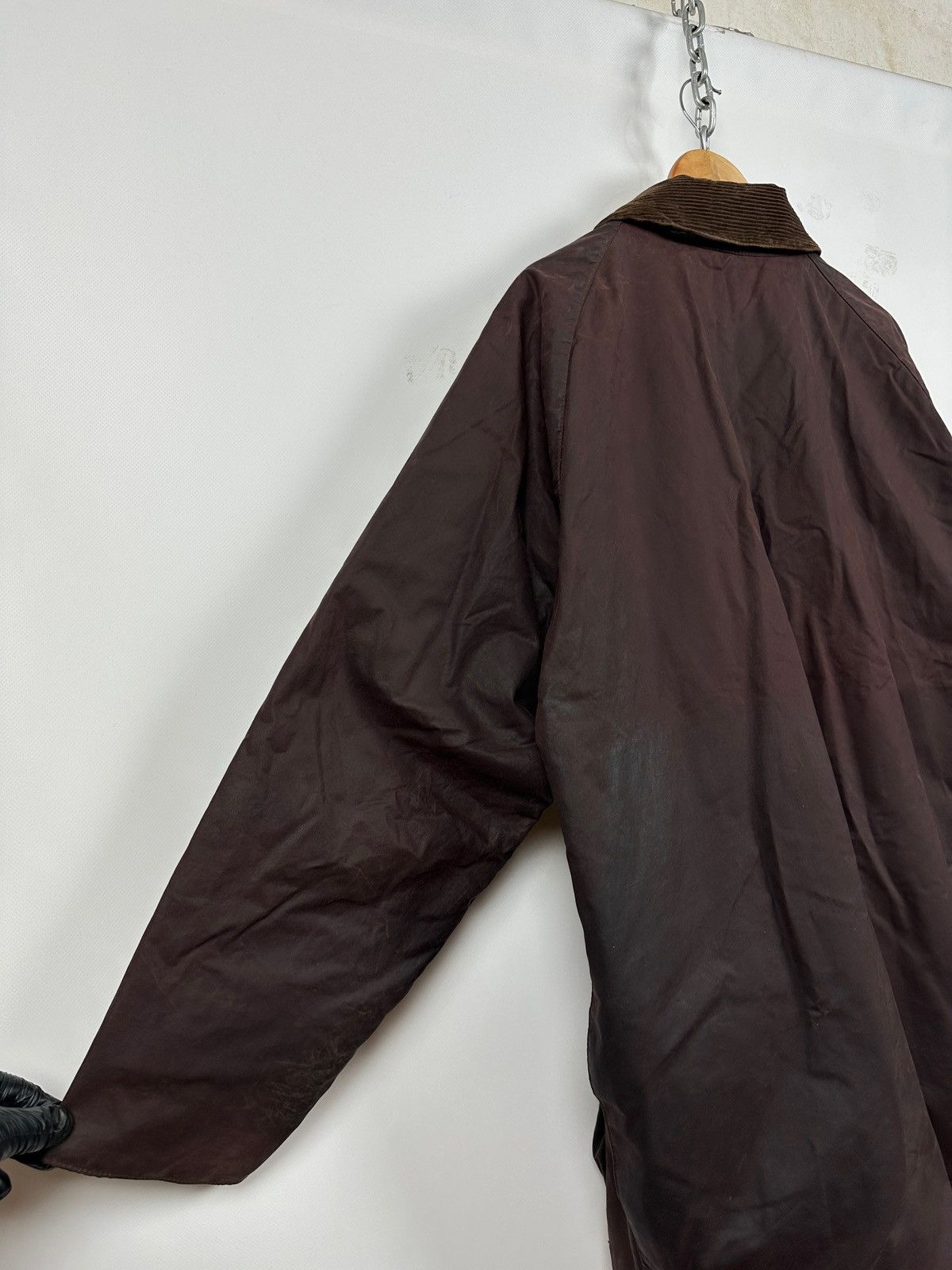 Barbour Vintage Barbour Beaufort Brown Waxed Jacket/Warm Pile Lining Size US XXL / EU 58 / 5 - 19 Thumbnail