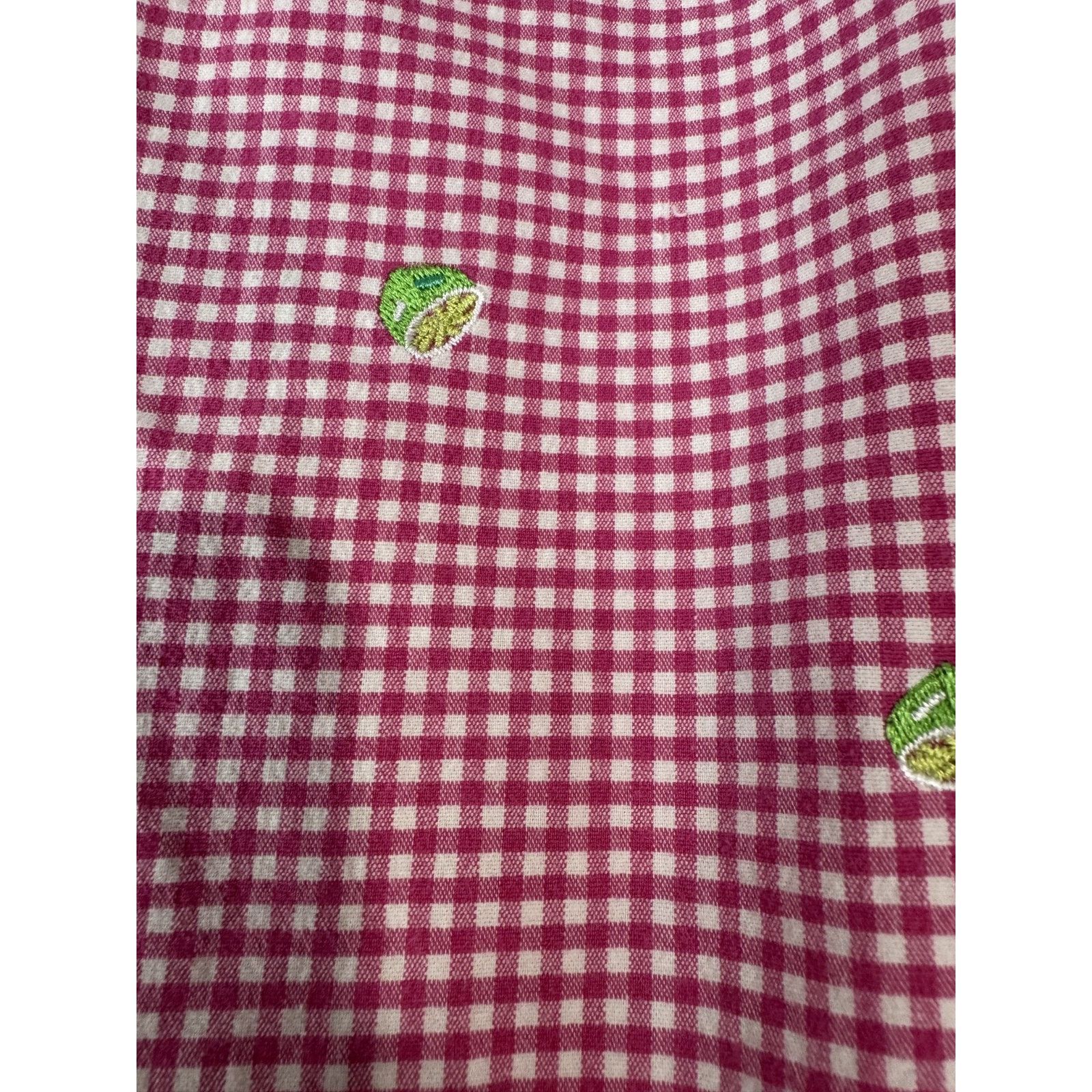 Talbots Talbots Women's Petite Pink Gingham Skort Lime 16W Size 34" / US 12 / IT 48 - 5 Thumbnail