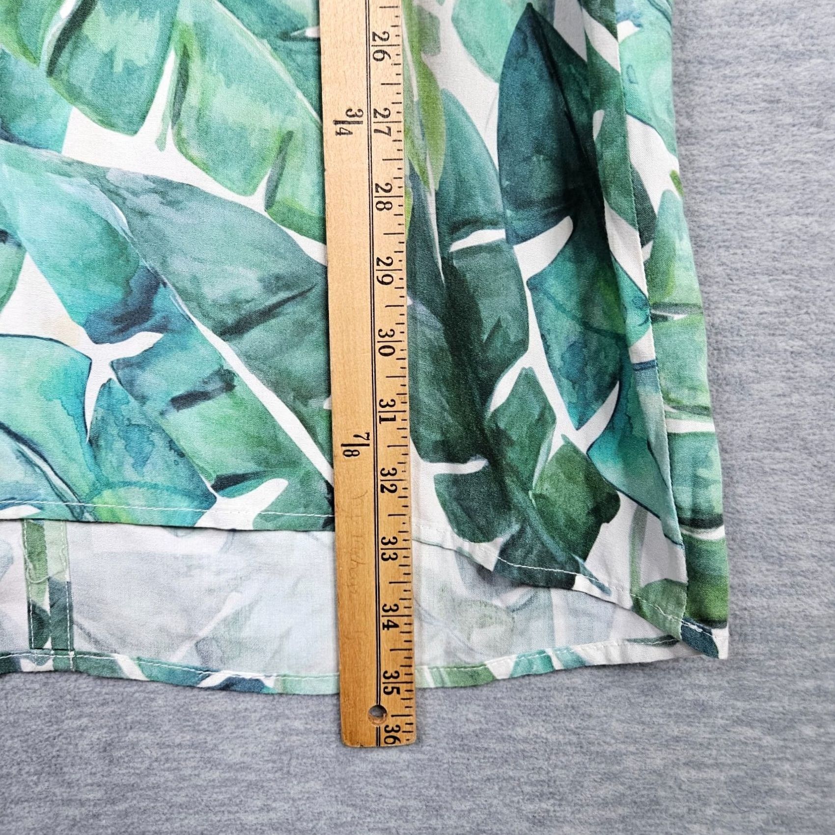 Marine Layer Marine Layer Women's Green Leaf Printed Cap Sleeve Mini Dress M Casual Short Sleeve Pockets Colorful 90s? (adjust as appropriate) Size M / US 6-8 / IT 42-44 - 5 Thumbnail
