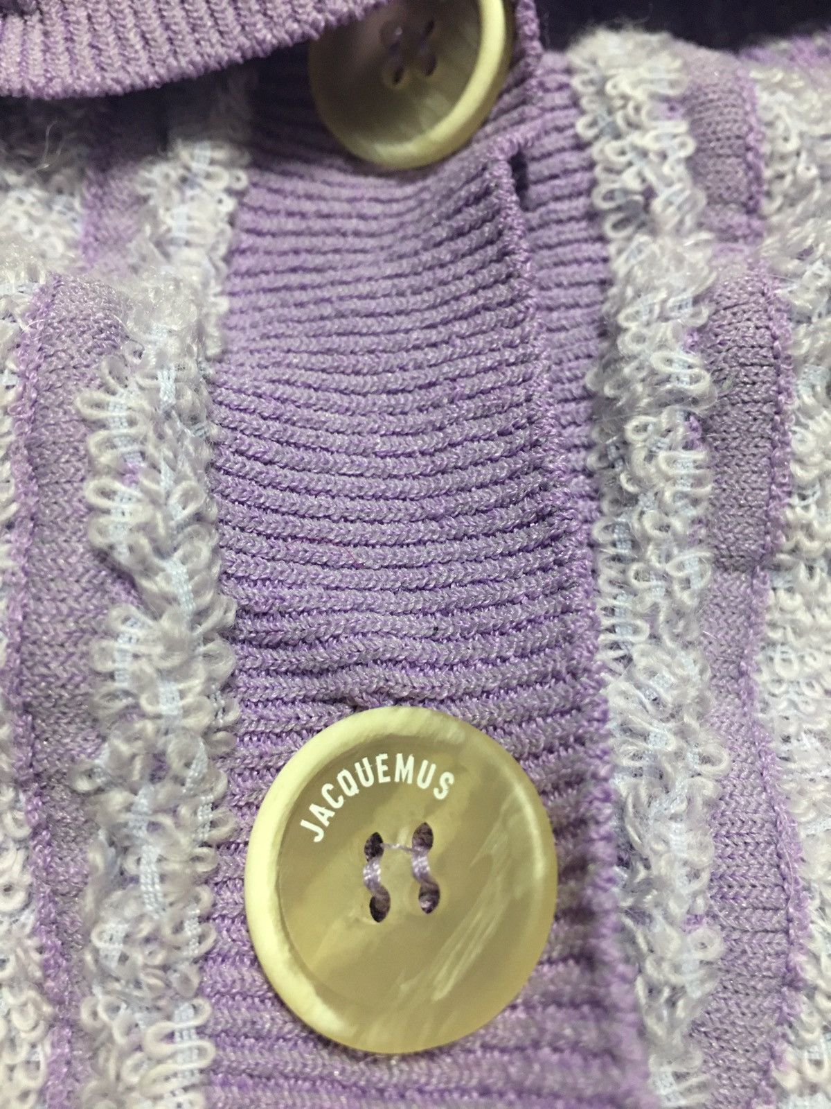 Jacquemus Jacquemus' Le Cardigan Campana Purple Crop Top EU38 Size XS / US 0-2 / IT 36-38 - 6 Thumbnail