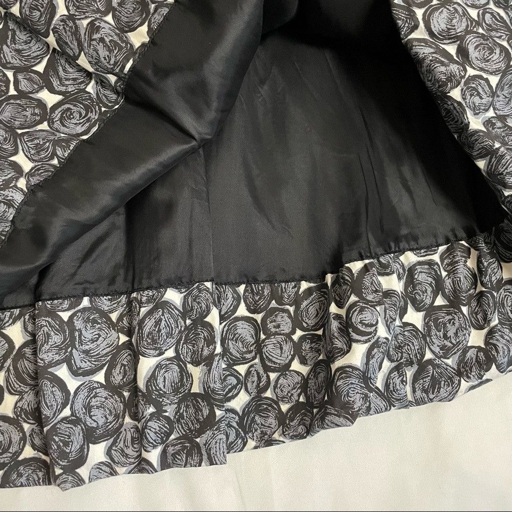 Zara Zara Gray Stones Pattern Cotton Pleated Skirt Size S Made i Size 27" / US 4 / IT 40 - 6 Thumbnail