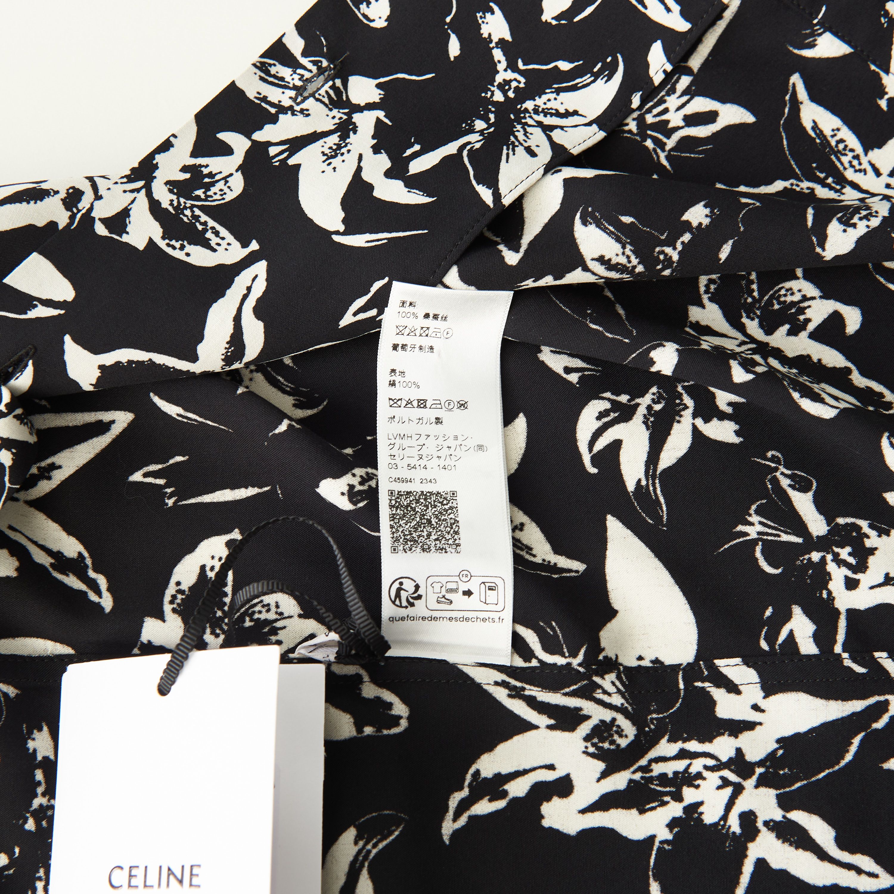 Celine Loose Hawaiian Shirt - Large Lily Flower Print Viscose Size US M / EU 48-50 / 2 - 11 Thumbnail