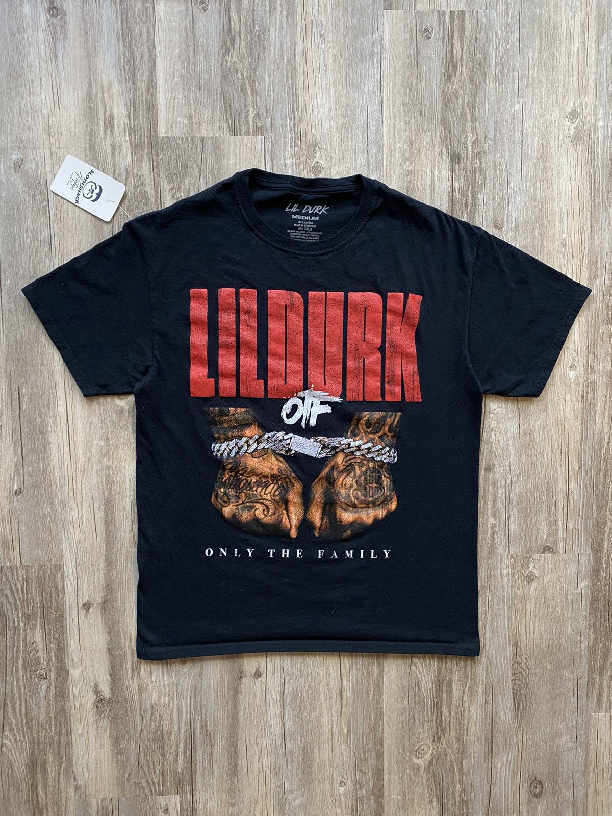 Band Tees Lil Durk Only The Family Iced Out chain Graphic Tshirt | Grailed