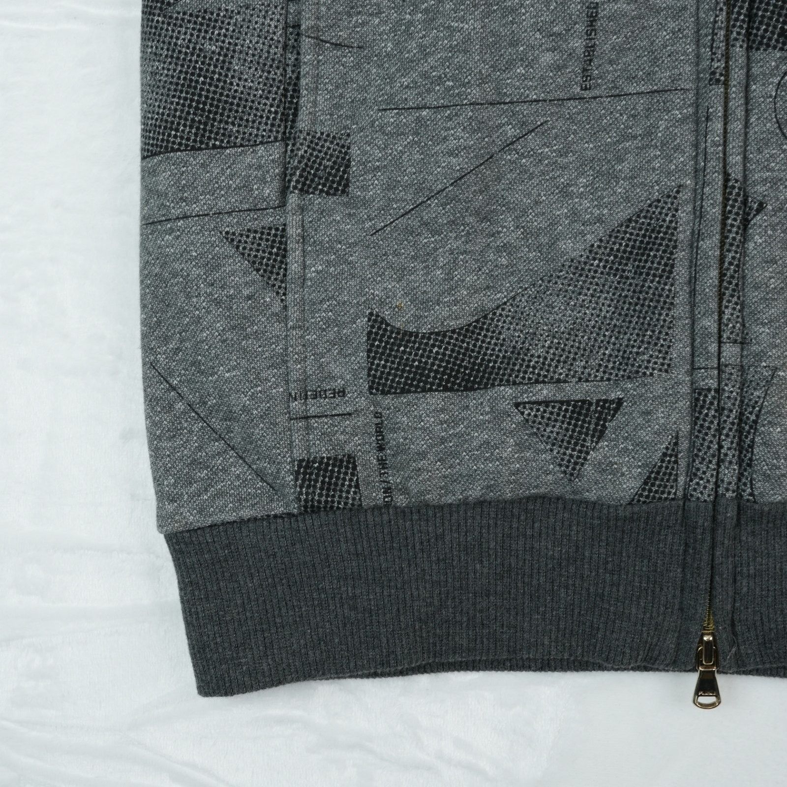 Fubu Vtg Fubu NYC 1992 Hoodie Womens S Gray Allover Print Y2K Size S / US 4 / IT 40 - 12 Thumbnail