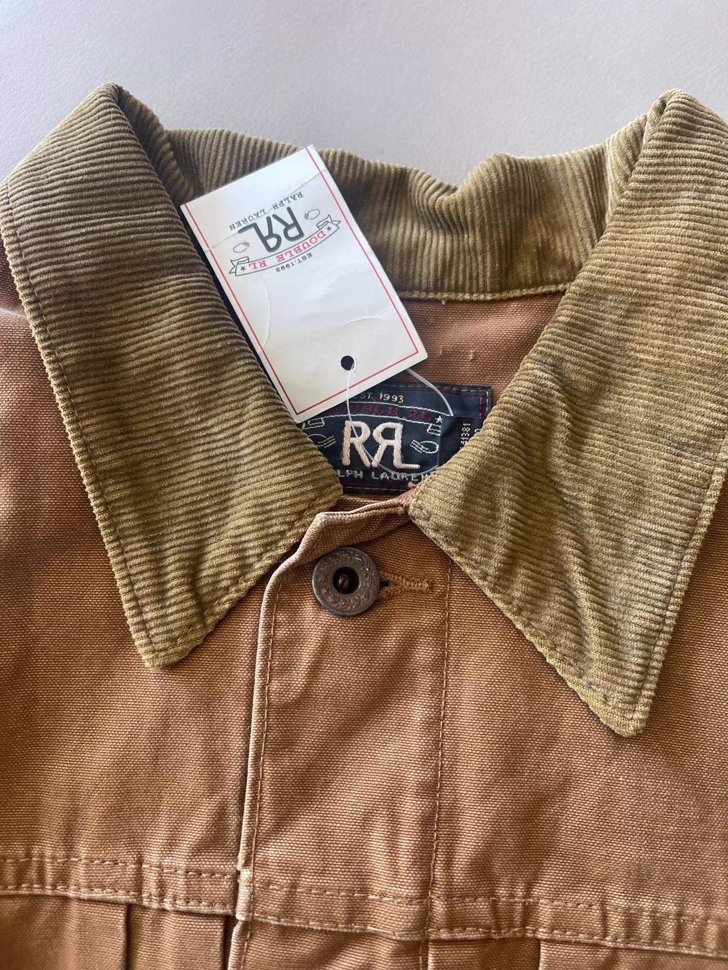 RRL Ralph Lauren RRL Vintage Classic Brown Corduroy Collar Work Jacket S Size US S / EU 44-46 / 1 - 4 Thumbnail