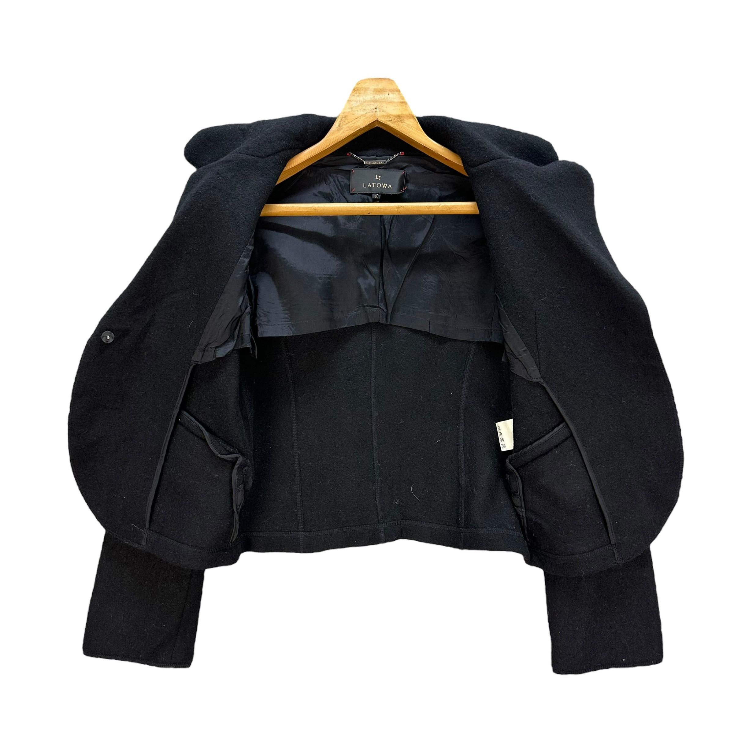 Japanese Brand LATOWA Made in Japan Wool Crop Jacket #A8-0197 Size S / US 4 / IT 40 - 6 Thumbnail