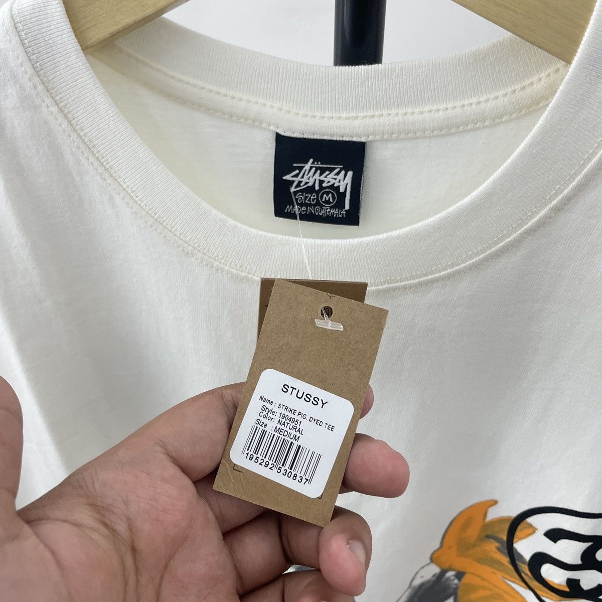 Stussy STUSSY STRIKE PIG DYED TEE MEDIUM Size US M / EU 48-50 / 2 - 3 Thumbnail