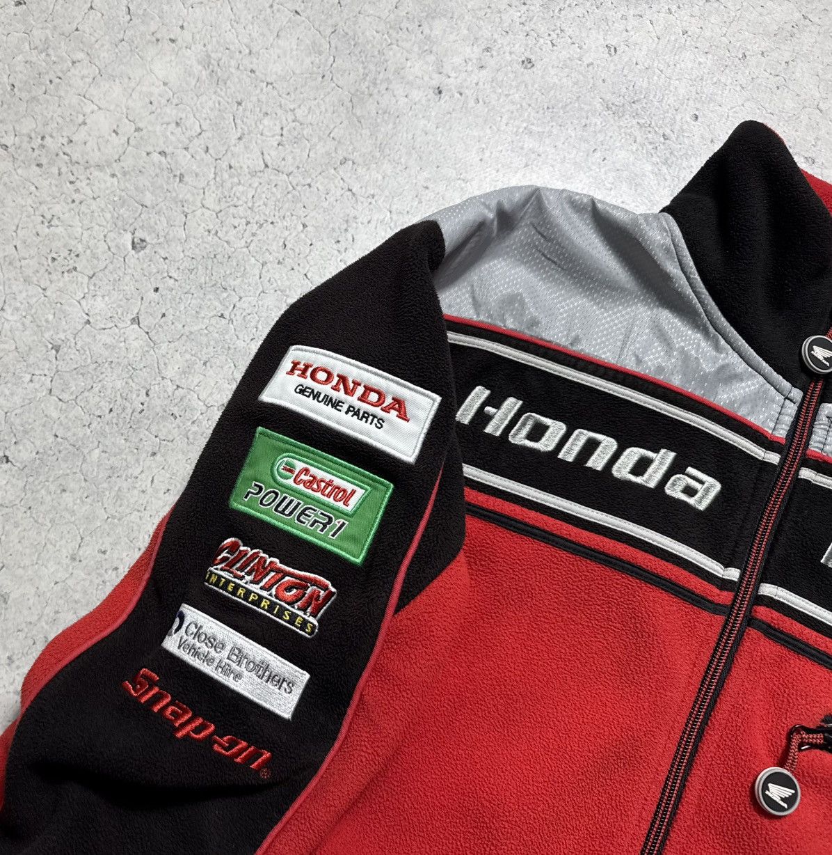 Honda Honda Racing Full Zip Fleece Jacket Vintage Size US XS / EU 42 / 0 - 5 Thumbnail