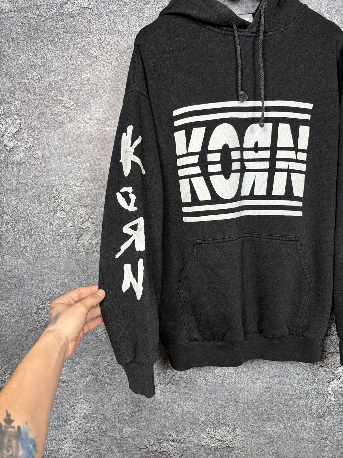 Vintage Vintage Korn Adidas Band Hoodie Size Xl Size US XL / EU 56 / 4 - 3 Thumbnail