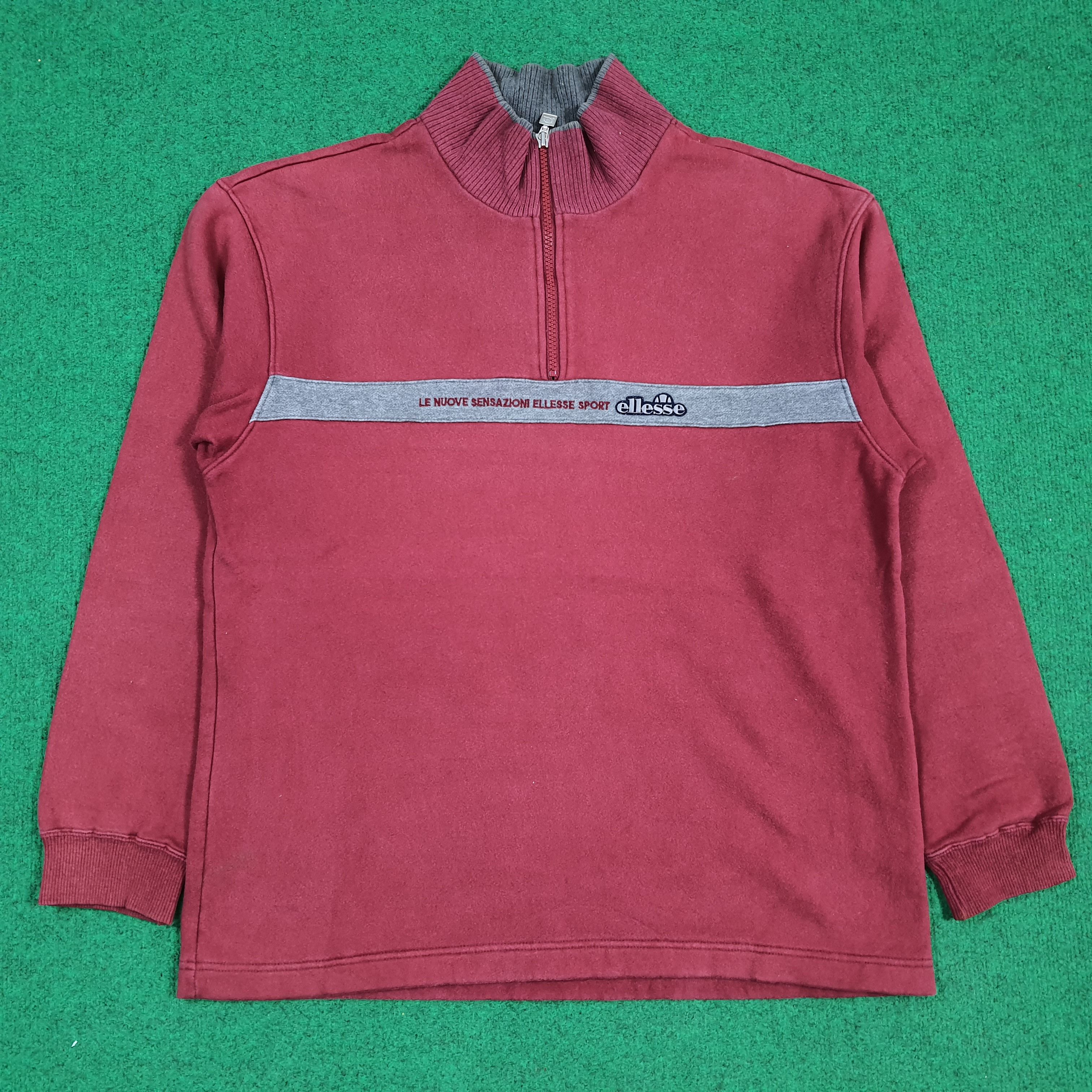 Ellesse Vintage Ellesse Sport Half Zipper Sweatshirt C295N4 Size US M / EU 48-50 / 2 - 1 Thumbnail