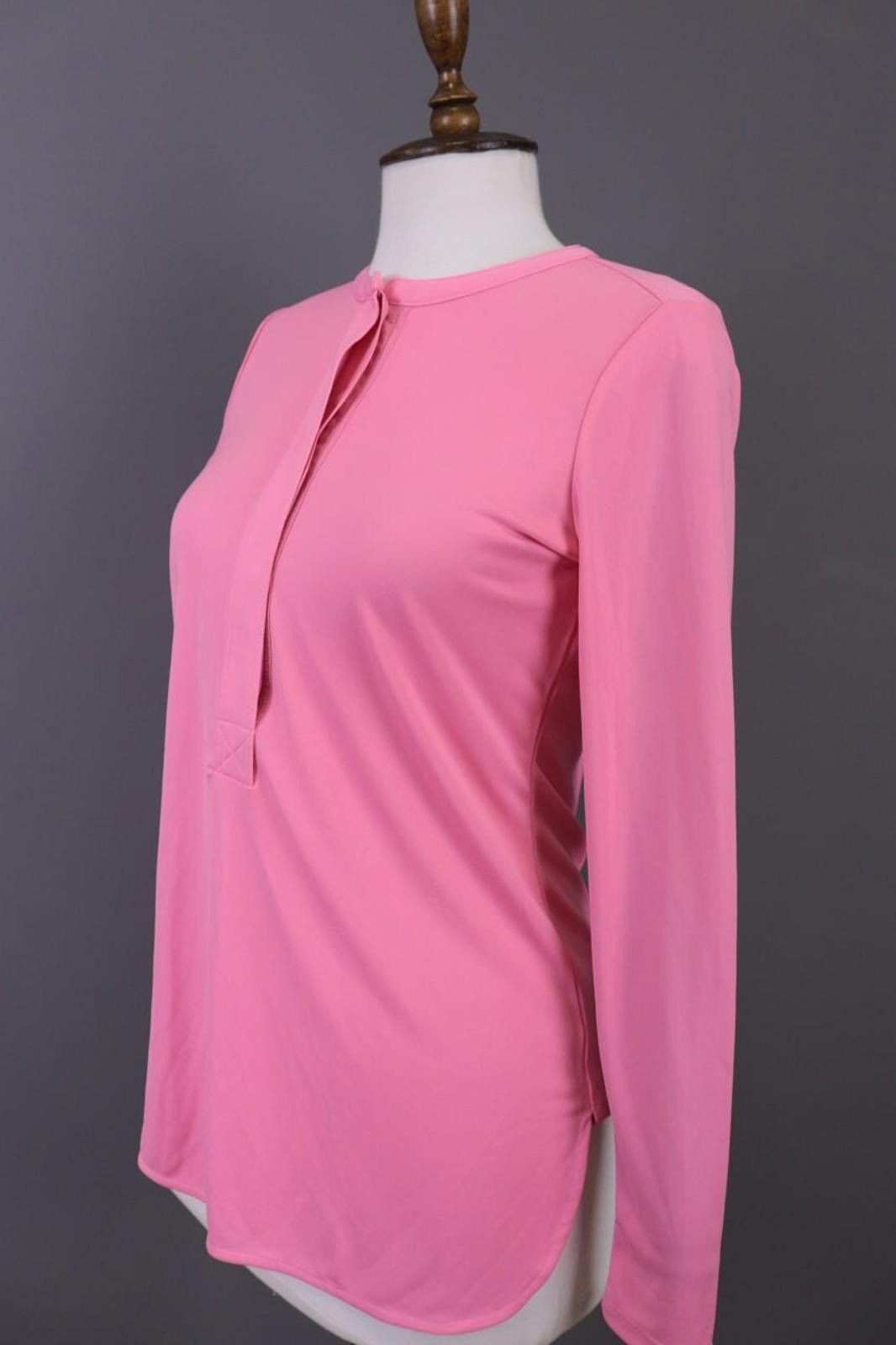 Lauren Ralph Lauren Lauren Ralph Lauren Pink Henley Blouse Top Shirt Size XS Size XS / US 0-2 / IT 36-38 - 7 Thumbnail