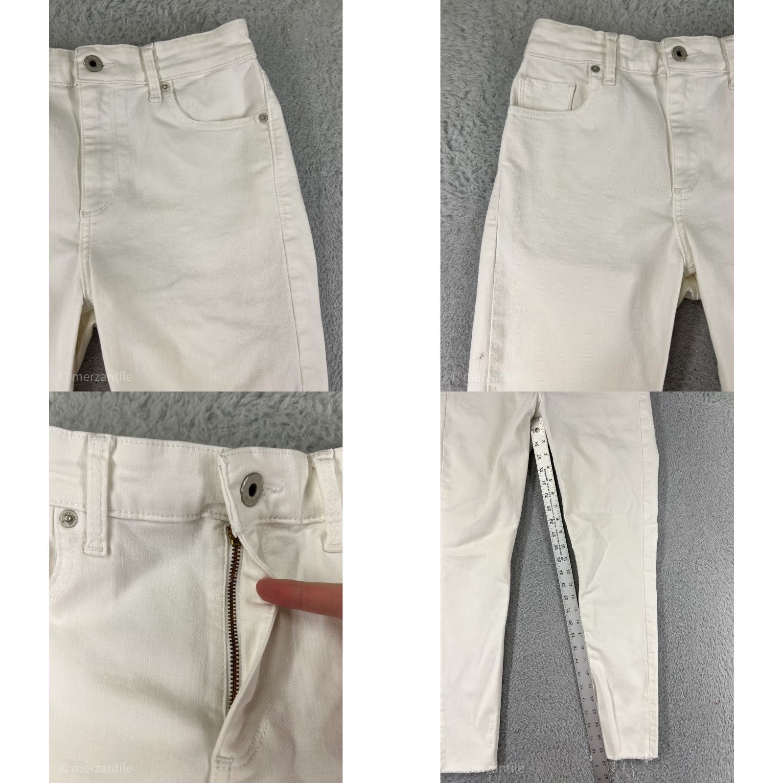 Lucky Brand Lucky Brand Jeans Women 24 White Denim Bridgette Skinny Cotton Blend 24x27 Jeans Women Size 42" / US 20 - 8 Thumbnail