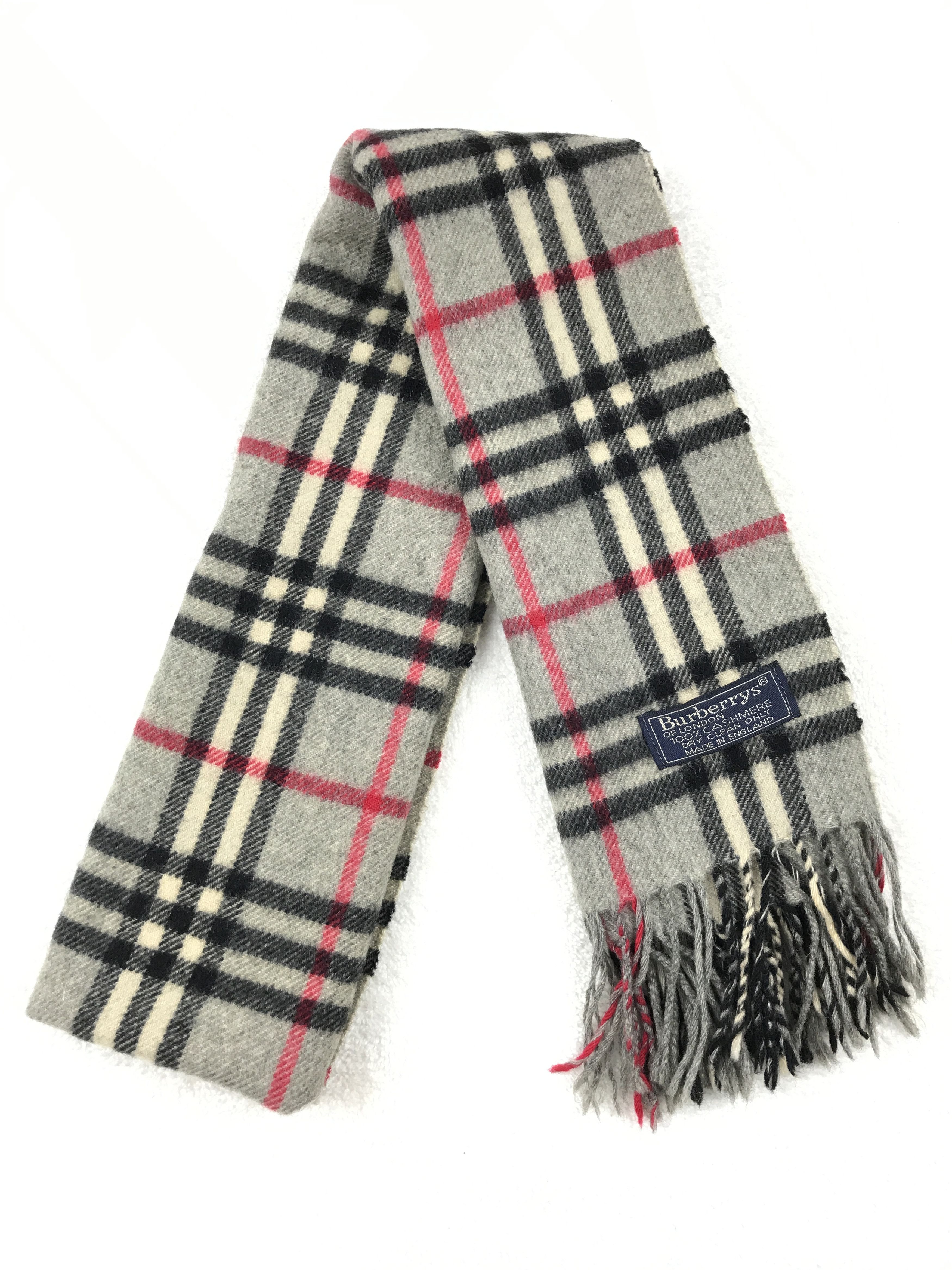 Burberry × Vintage Vintage Burberry Scarf Muffler Wool Cashmere Novacheck Size ONE SIZE - 5 Thumbnail