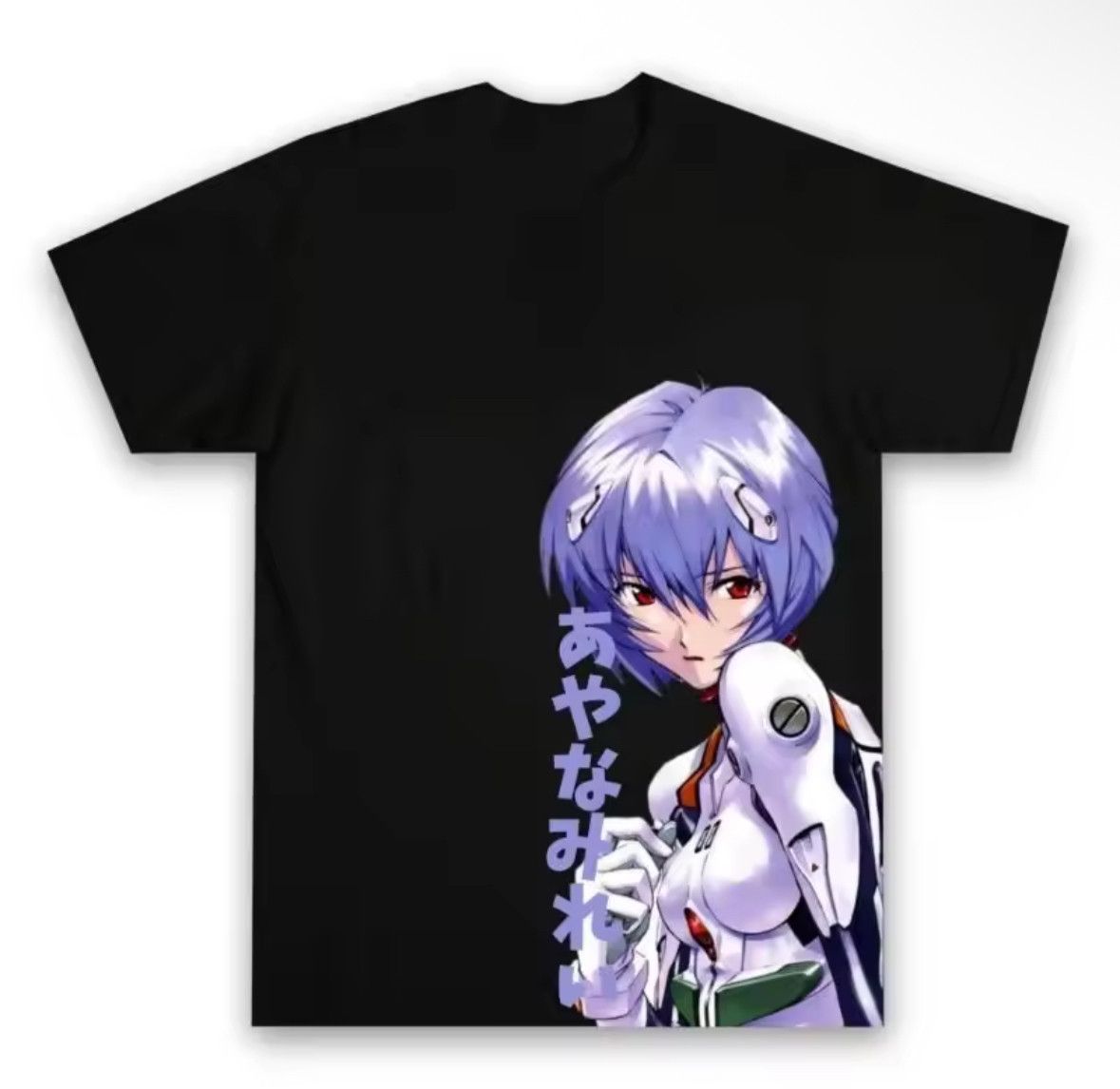 Japanese Brand Street Classic Y2K Punk Evangelion Rei Comic Style T-Shirt Size US M / EU 48-50 / 2 - 1 Thumbnail