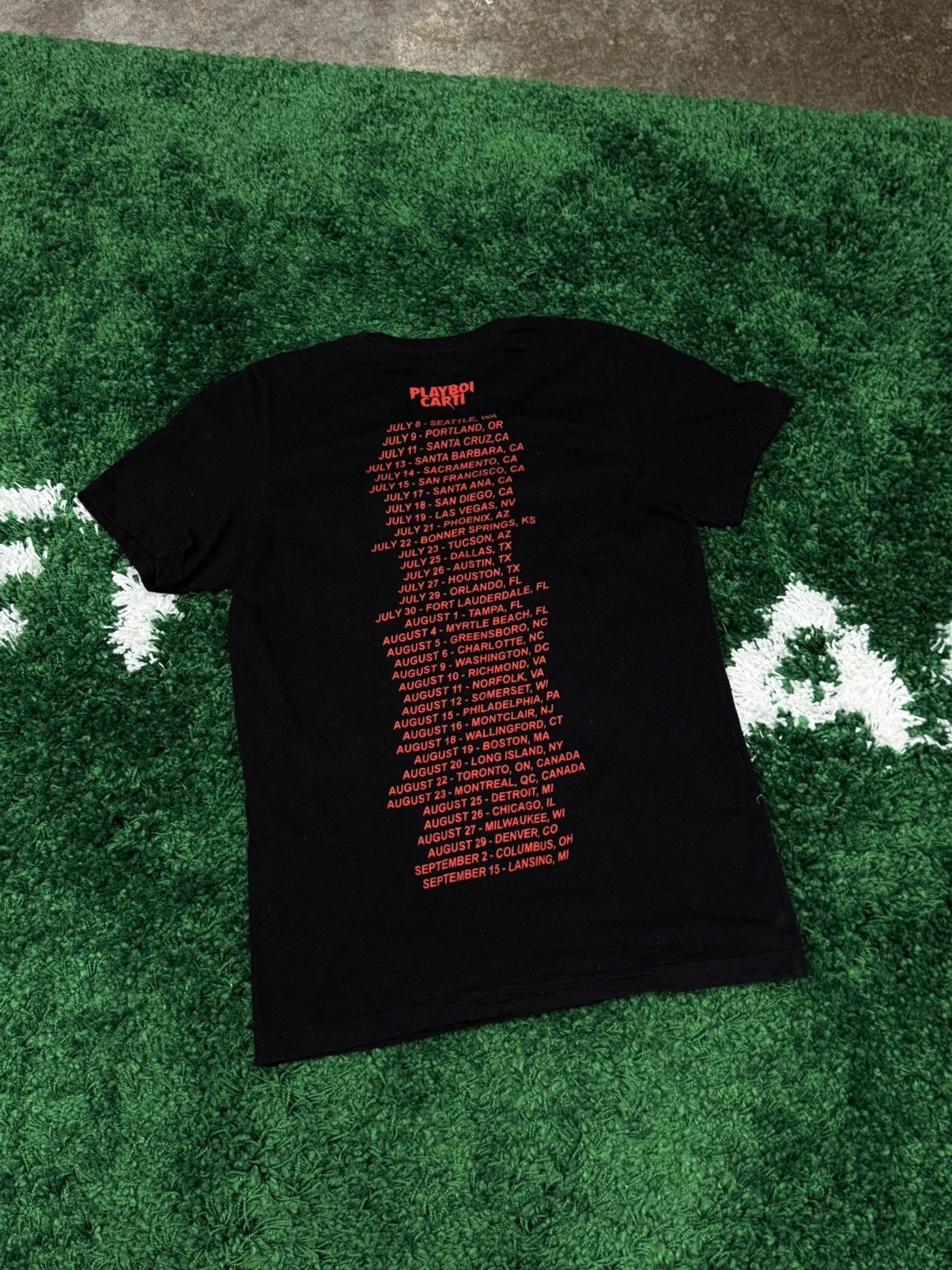 Playboi Carti Rare Playboi Carti 2017 Magnolia Tour Tee Medium Black Size US M / EU 48-50 / 2 - 4 Thumbnail