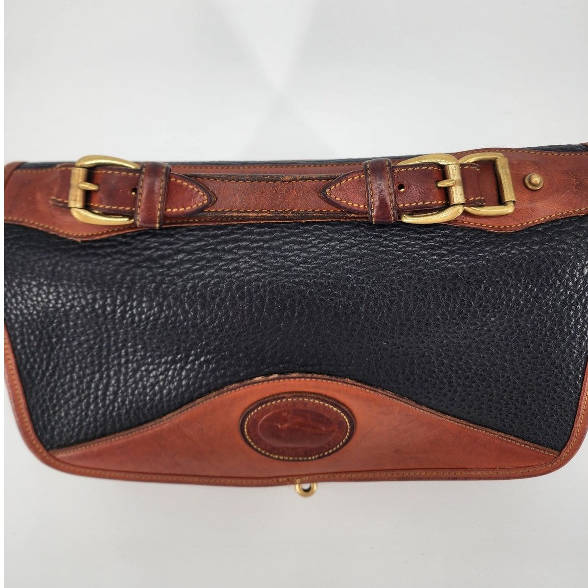 Dooney & Bourke Vintage Dooney & Bourke Black All Weather Leather Handle Bag Size ONE SIZE - 3 Thumbnail