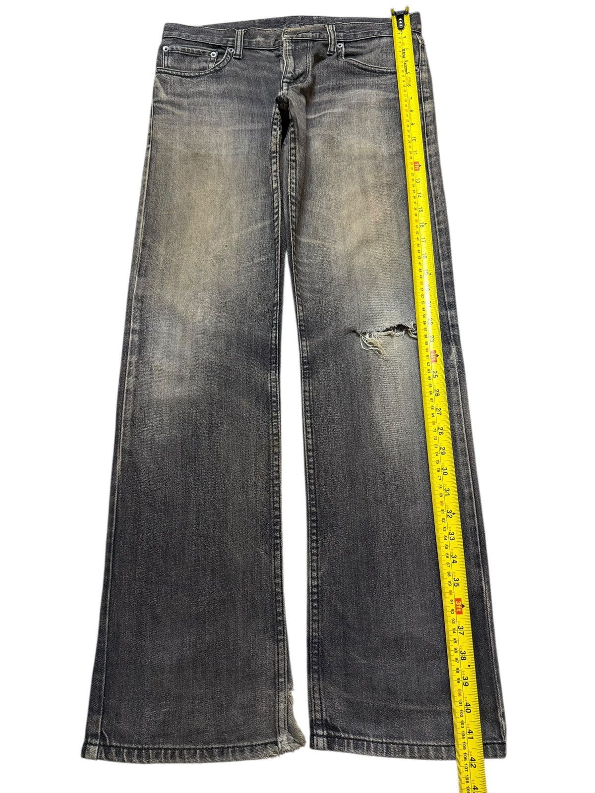Hysteric Glamour Vintage Y2K Japanese Brand Mud Wash Faded Distress Straight Size US 33 - 9 Thumbnail