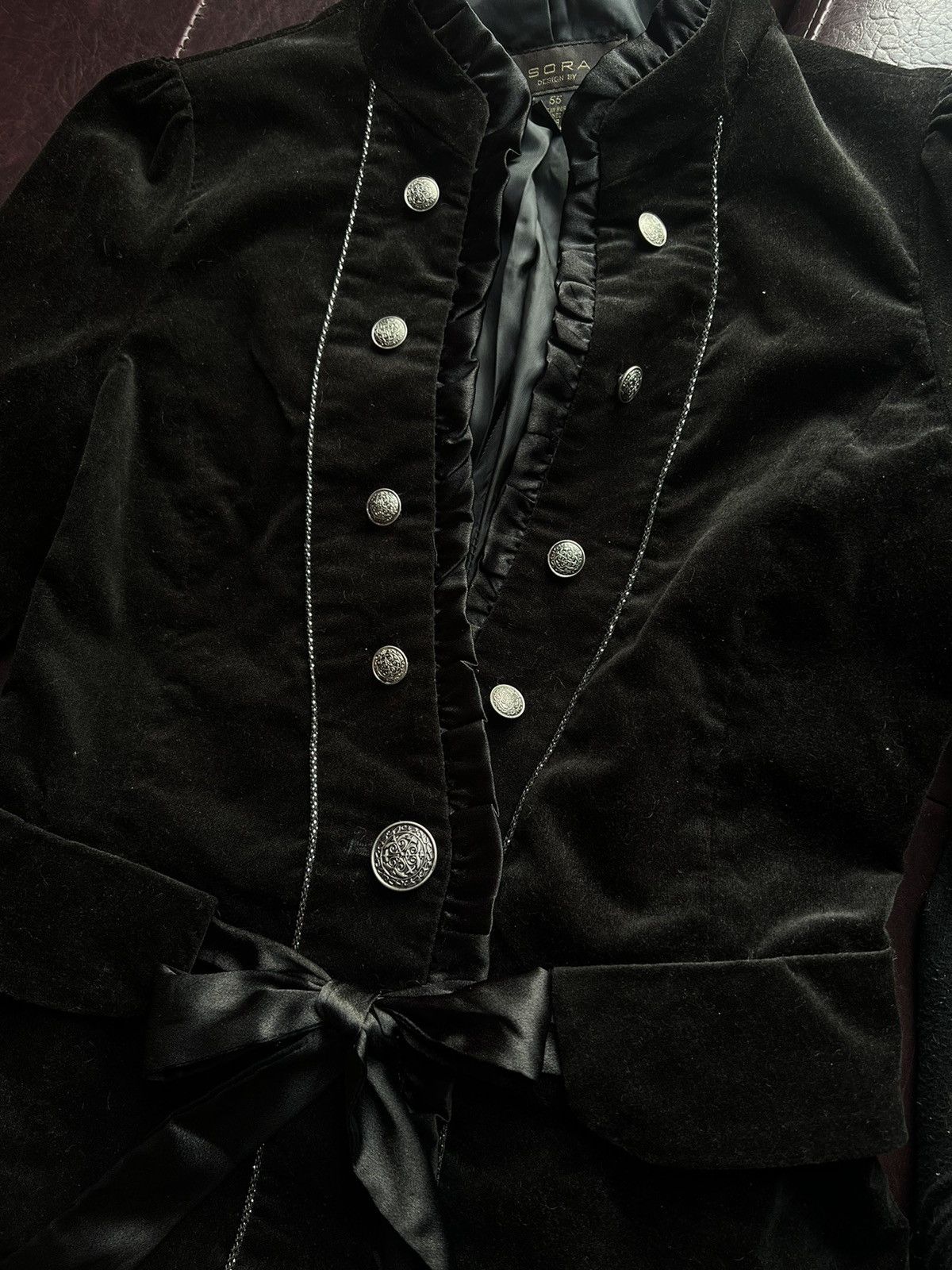 Japanese Brand Sora velvet dark brown jacket 🤎 Size S / US 4 / IT 40 - 12 Thumbnail