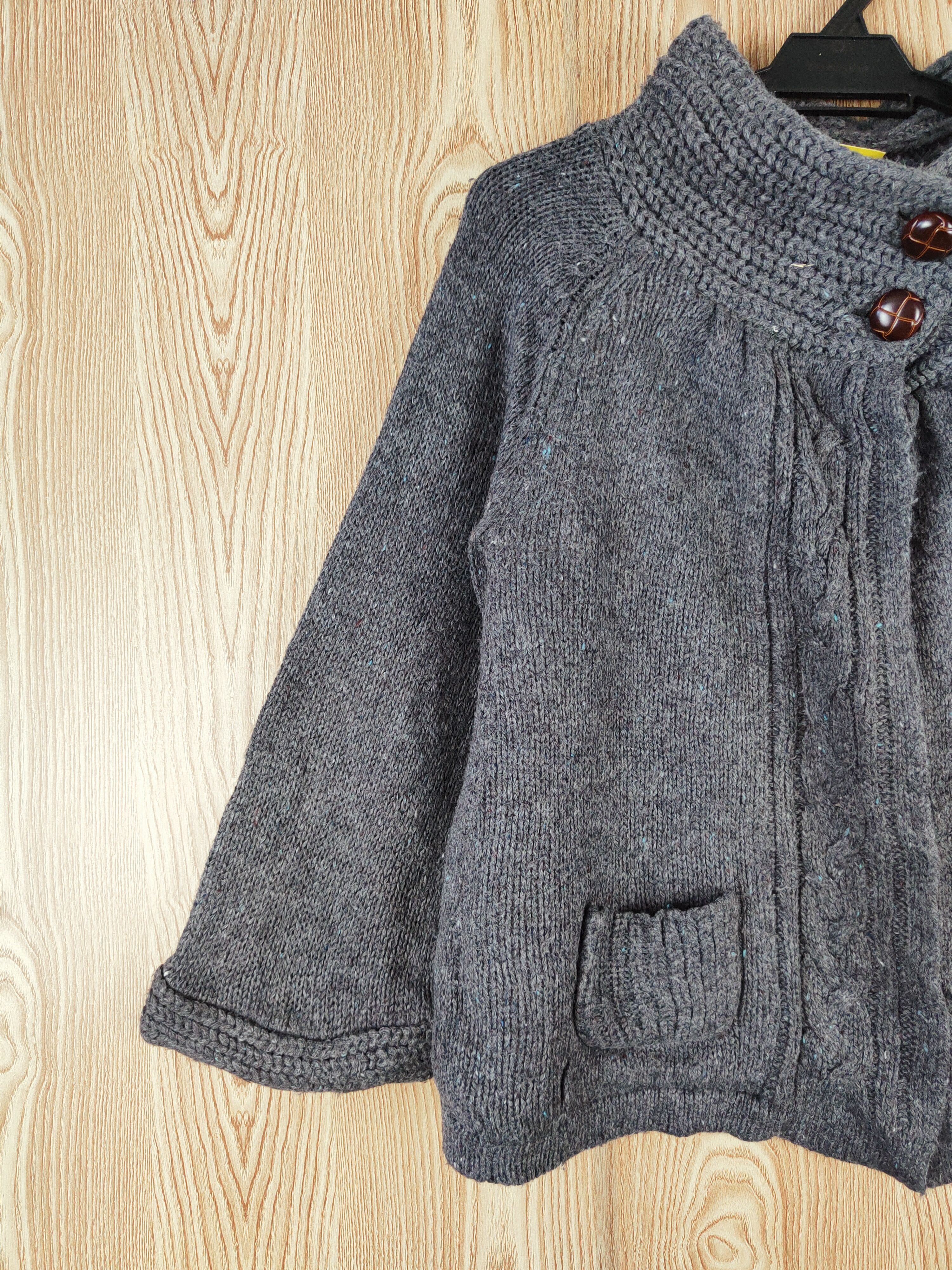 Japanese Brand × Vintage Maca Dark Gray Knitwear Cardigan #W366 Size S / US 4 / IT 40 - 3 Thumbnail