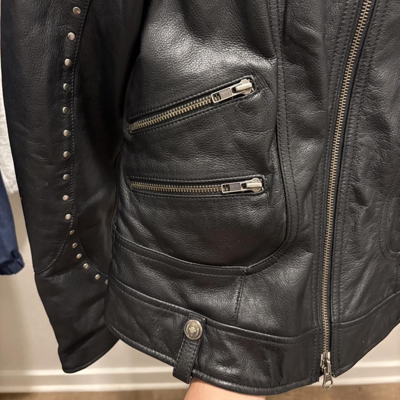 Harley Davidson Vintage Harley Davidson Studded Leather Biker Jacket Size US S / EU 44-46 / 1 - 7 Thumbnail